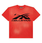 Small Hellstar Gel Sport Logo T-Shirt "Red" Brand New