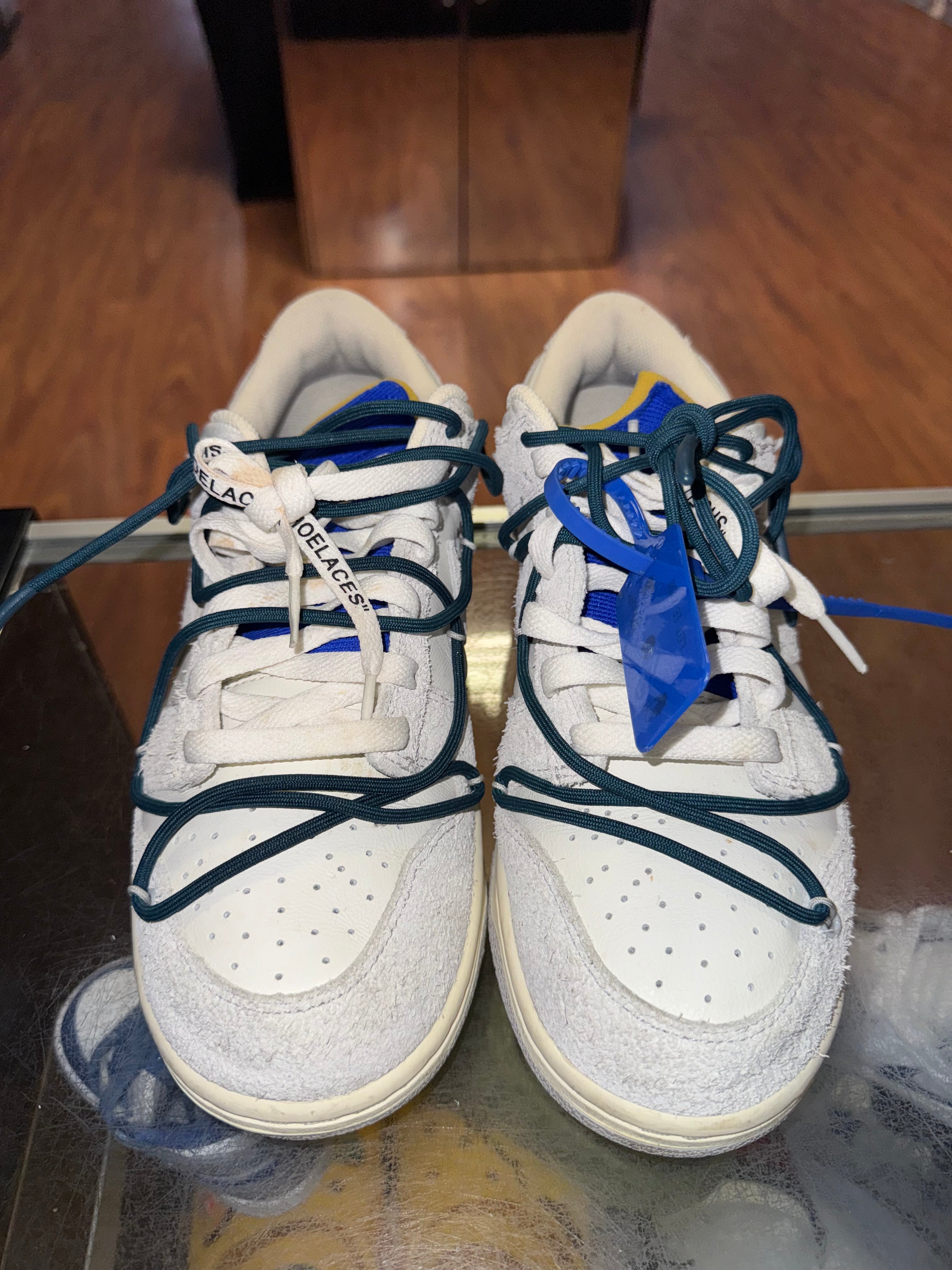 Size 9.5 Dunk Low Off White "Lot 16"