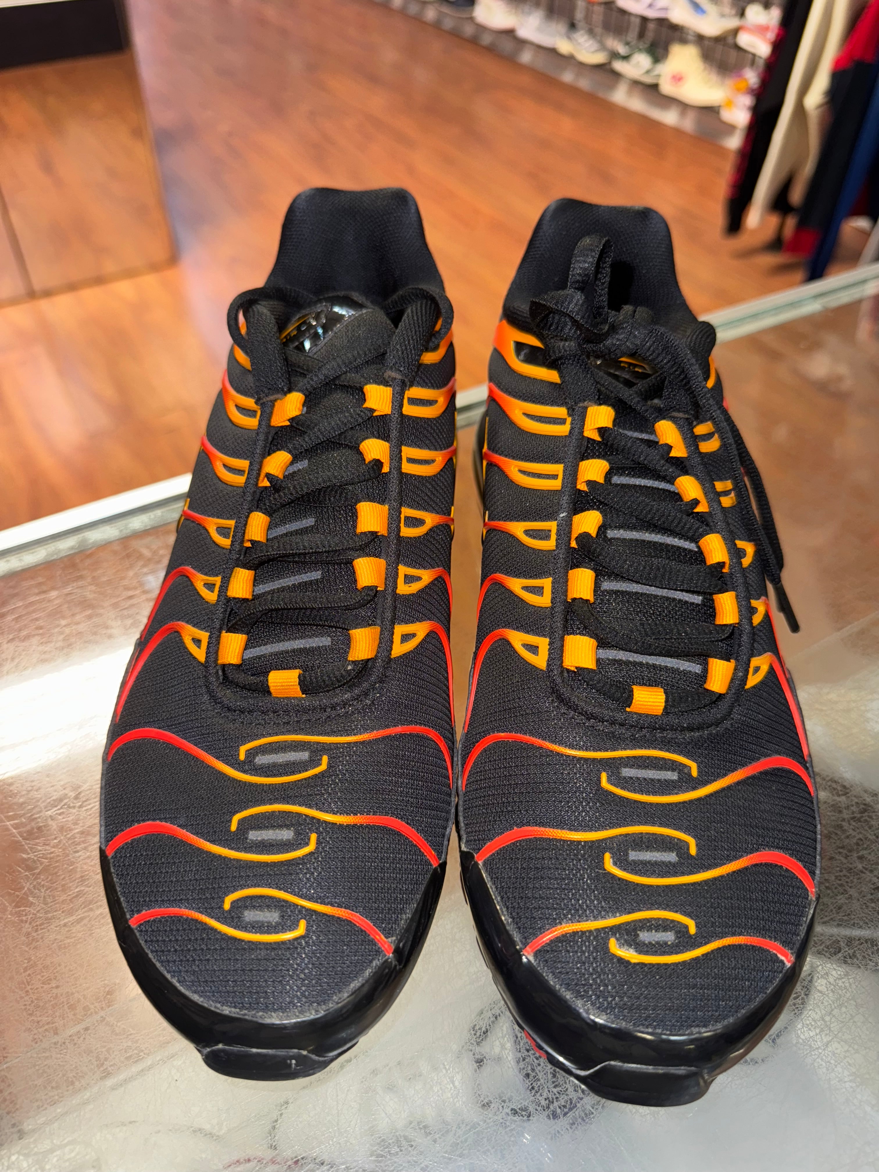 Size 10.5 Air Max 97 Plus "Black Shock Orange"