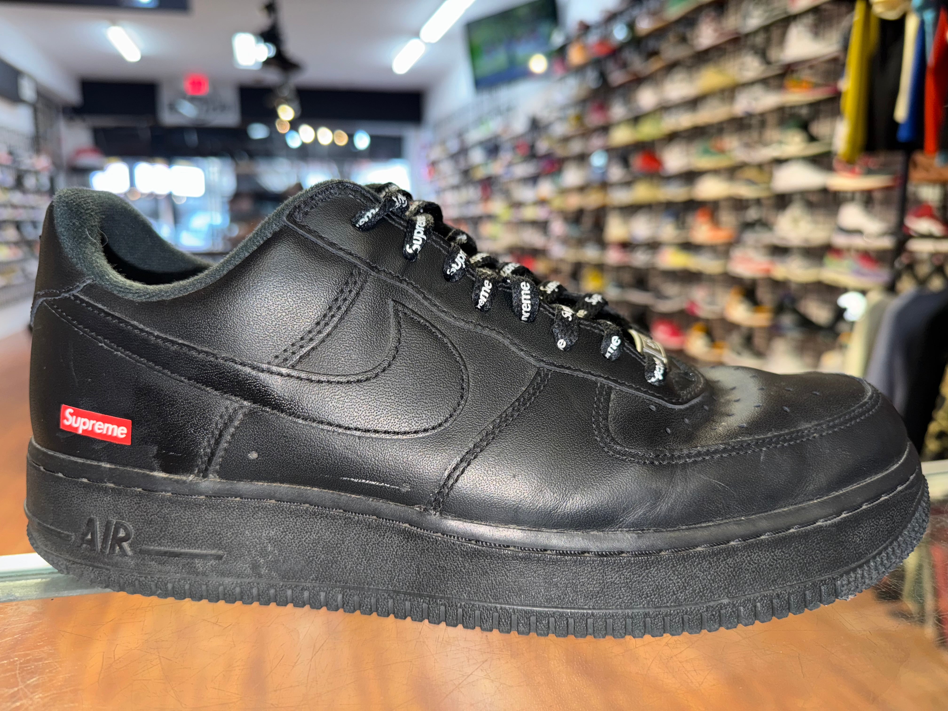 Size 10 Air Force 1 Supreme “Black”