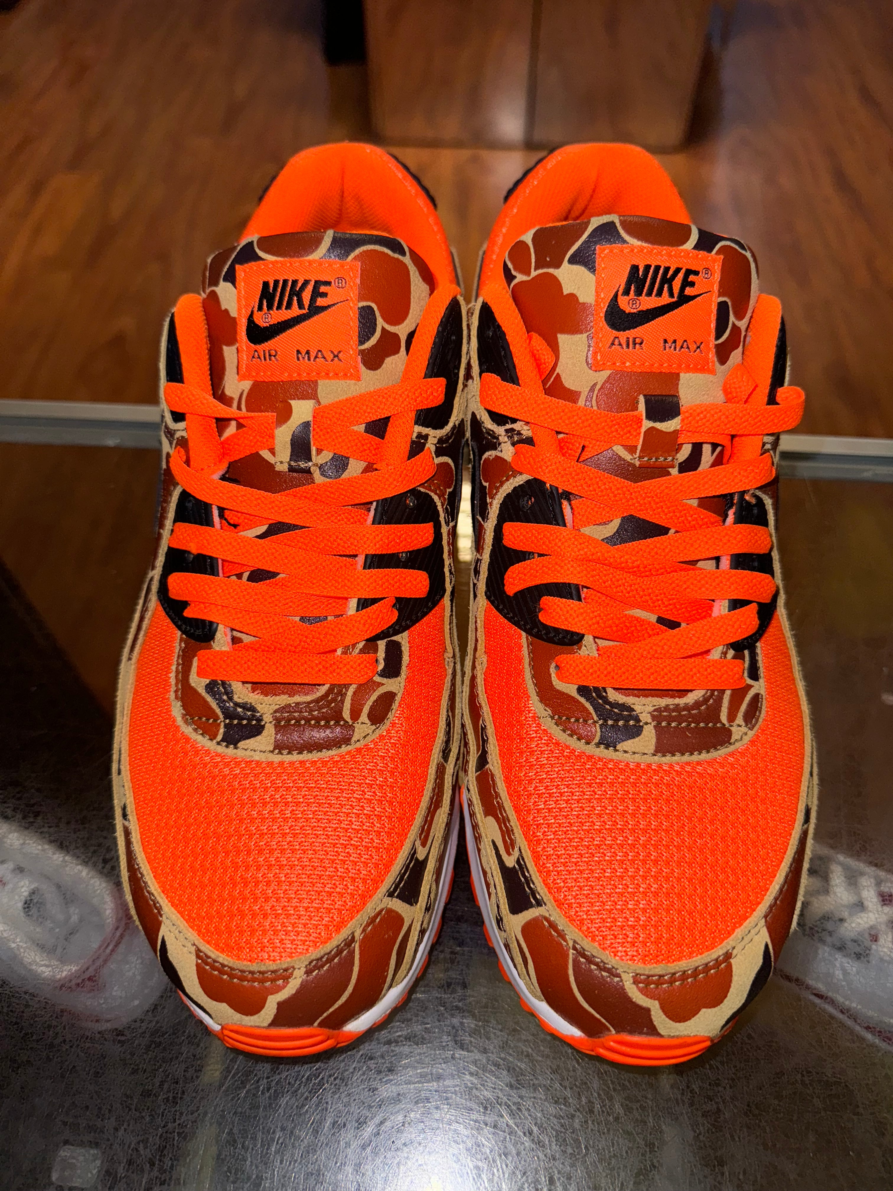 Size 12 Air Max 90 "Duck Camo Orange"