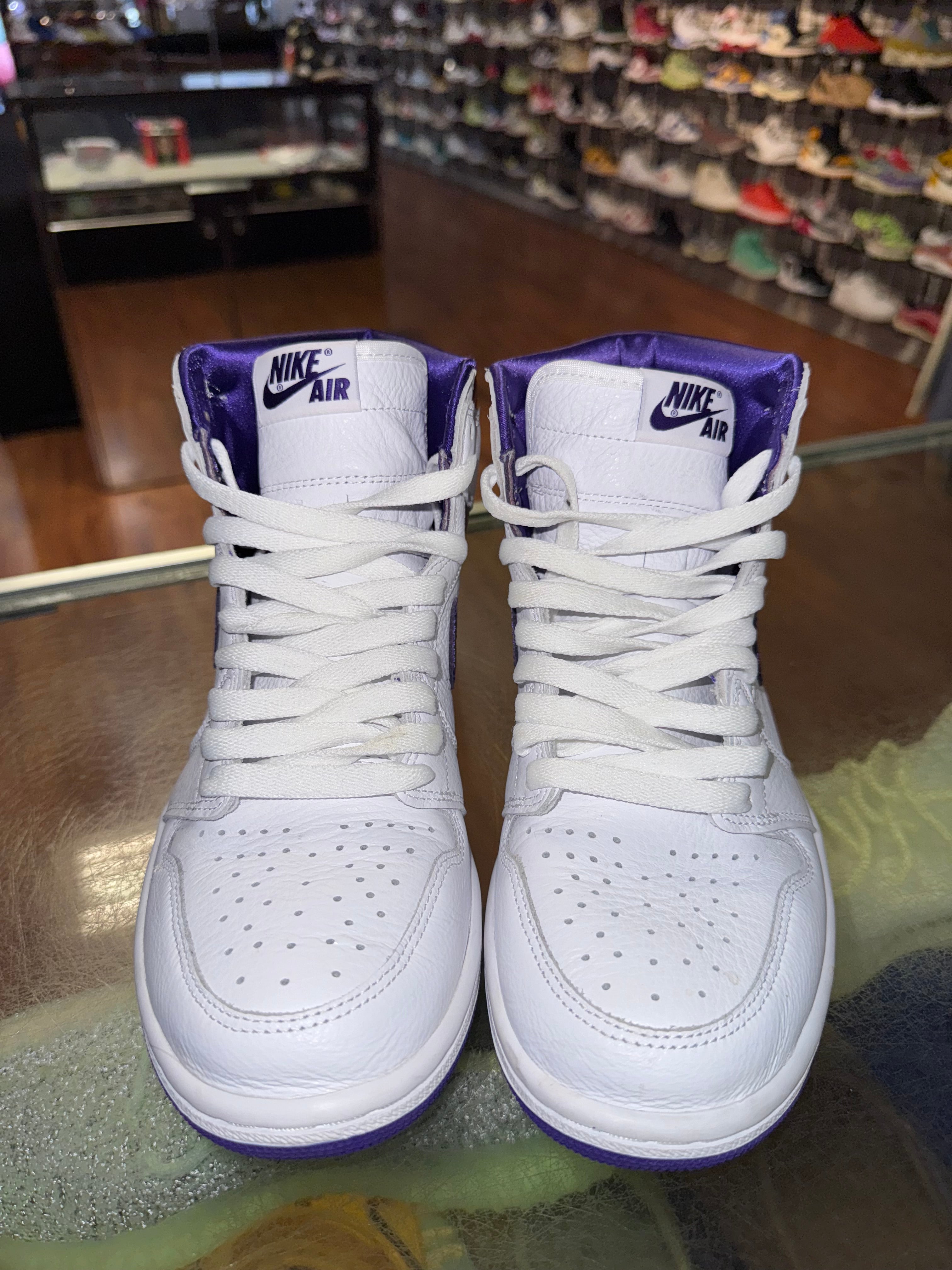 Size 5.5 (7W) Air Jordan 1 "Court Purple"