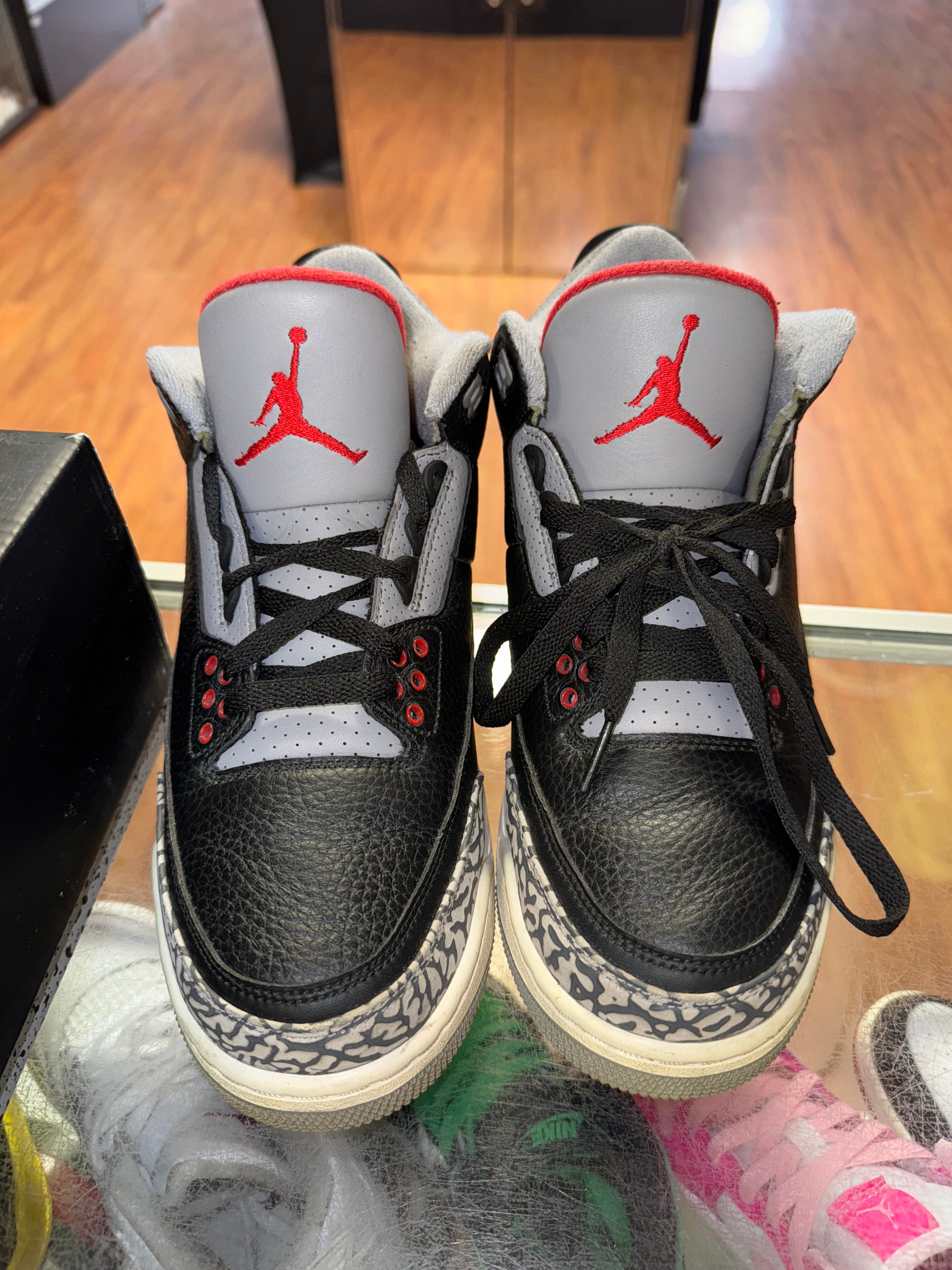 Size 8.5 Air Jordan 3 "Black Cement" 2018