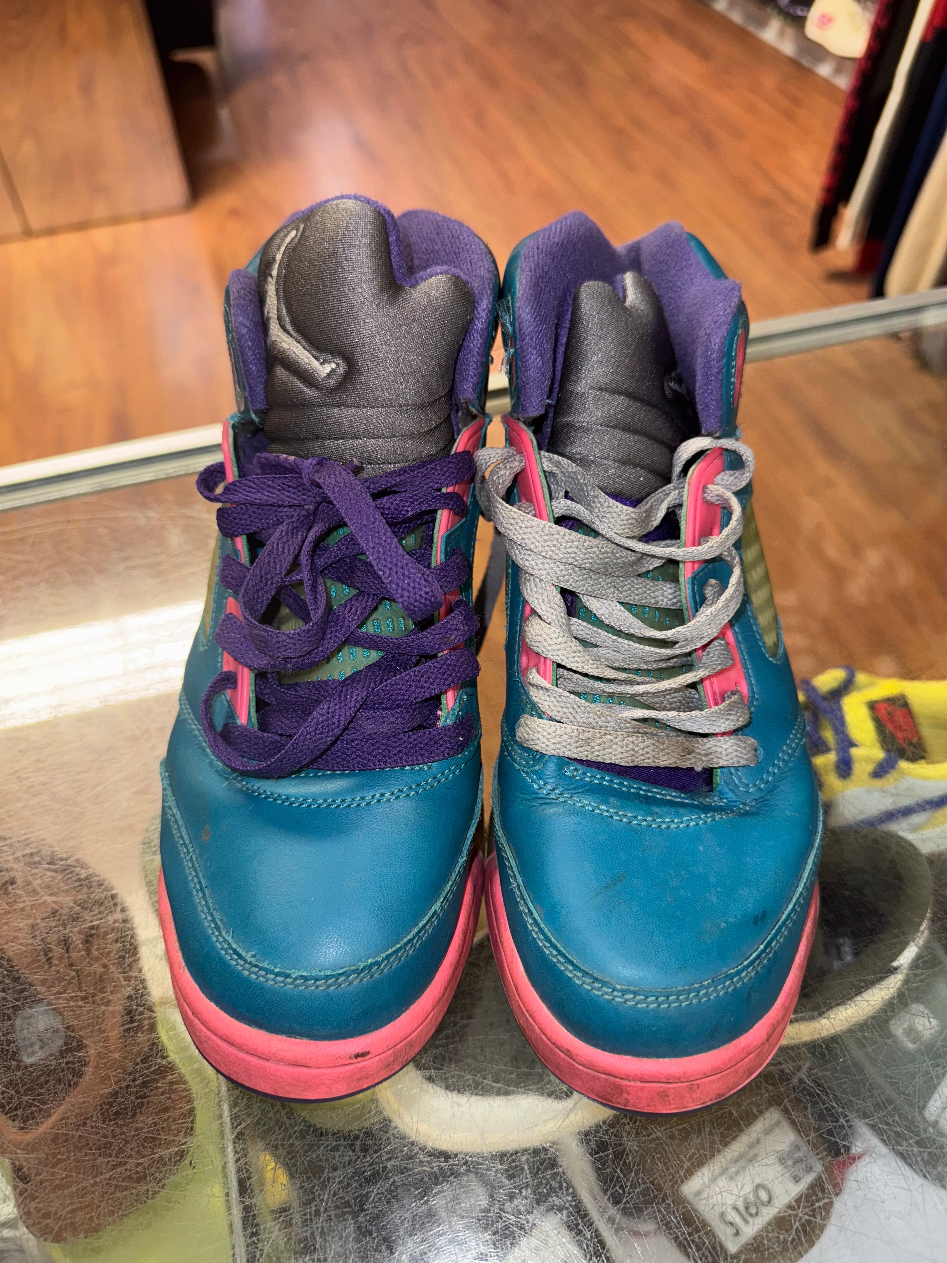 Size 6y Air Jordan 5 "Tropical Teal"