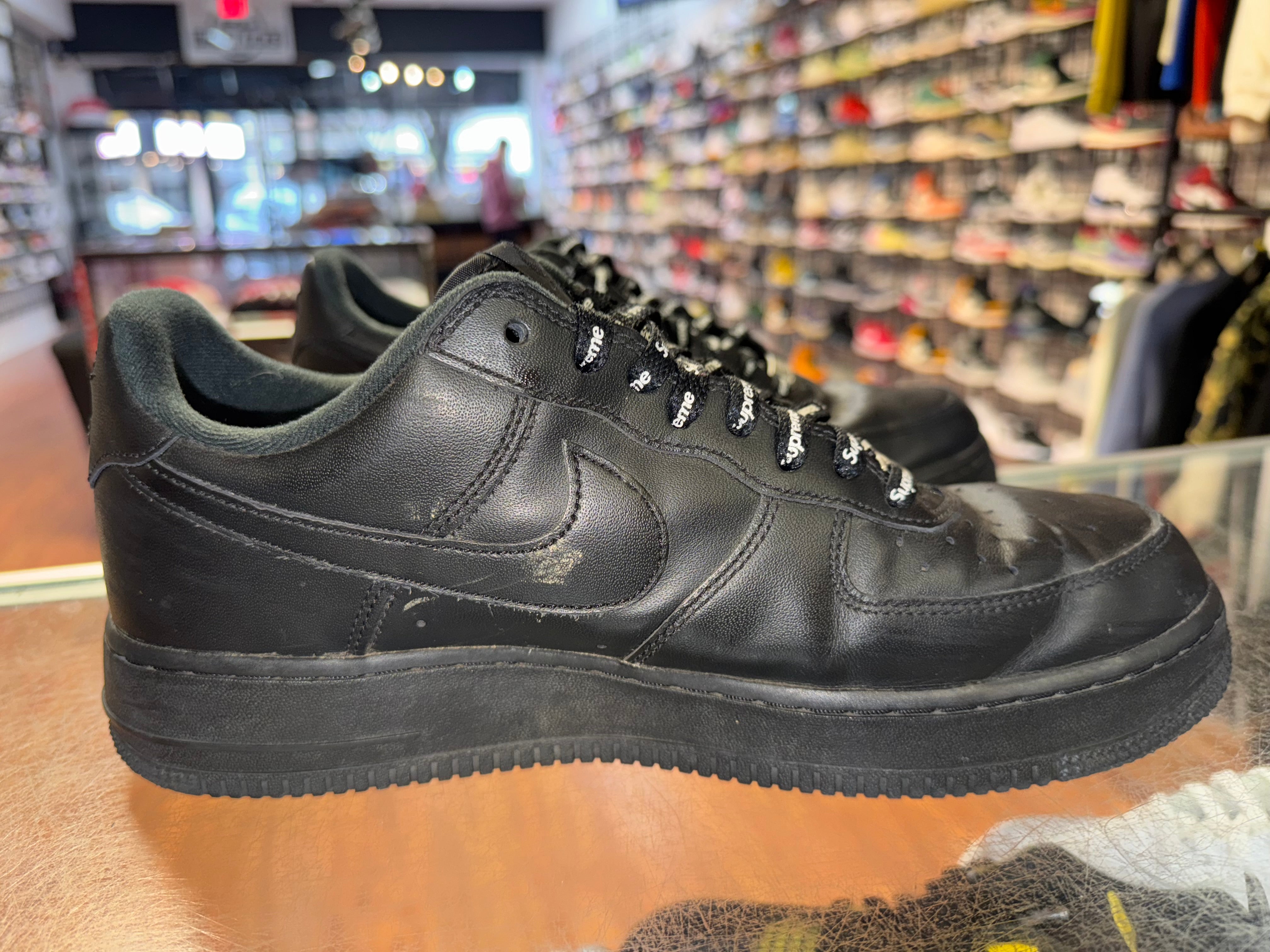 Size 10 Air Force 1 Supreme “Black”