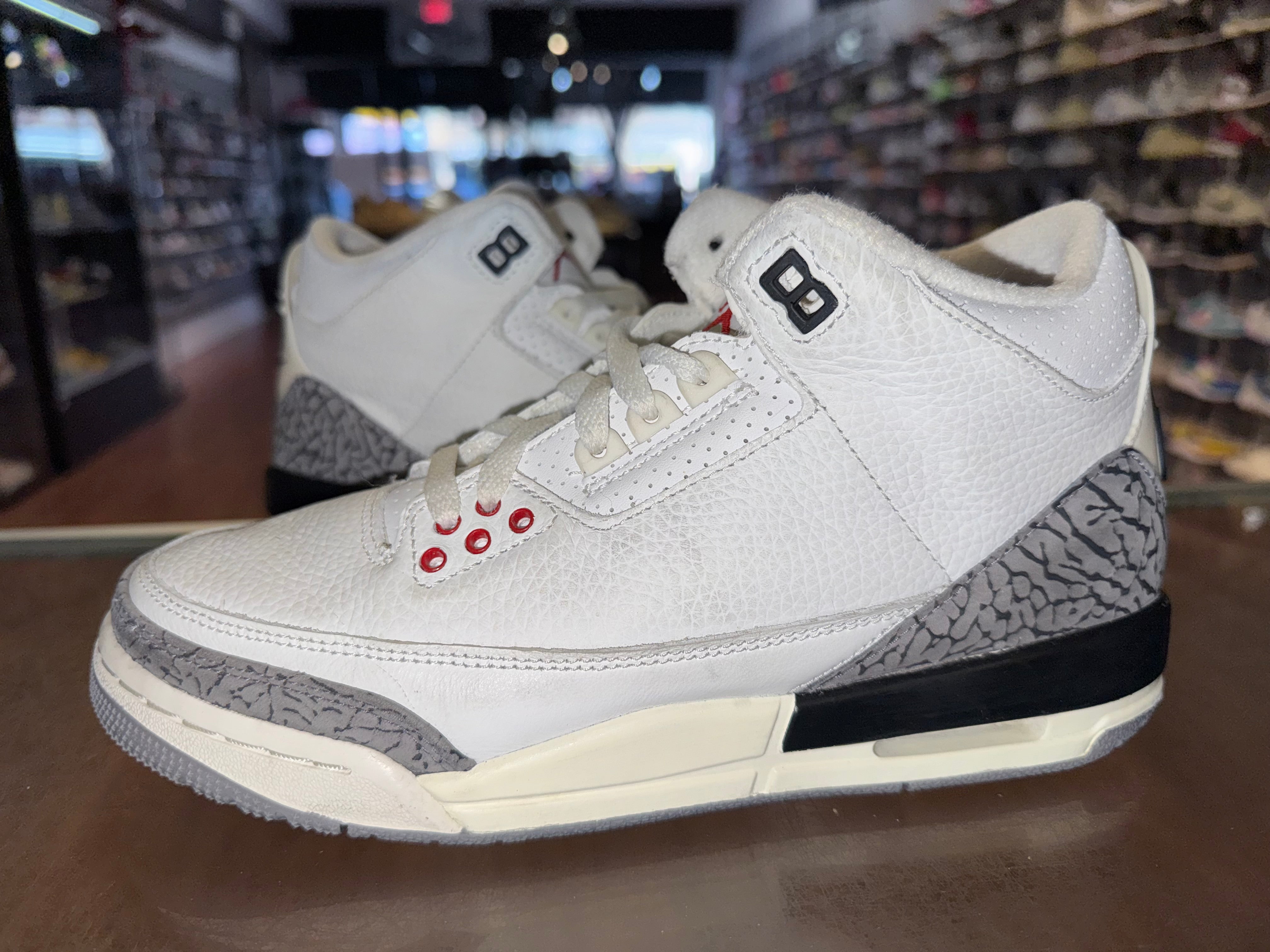 Size 7y Air Jordan 3 "White Cement Reimagined"