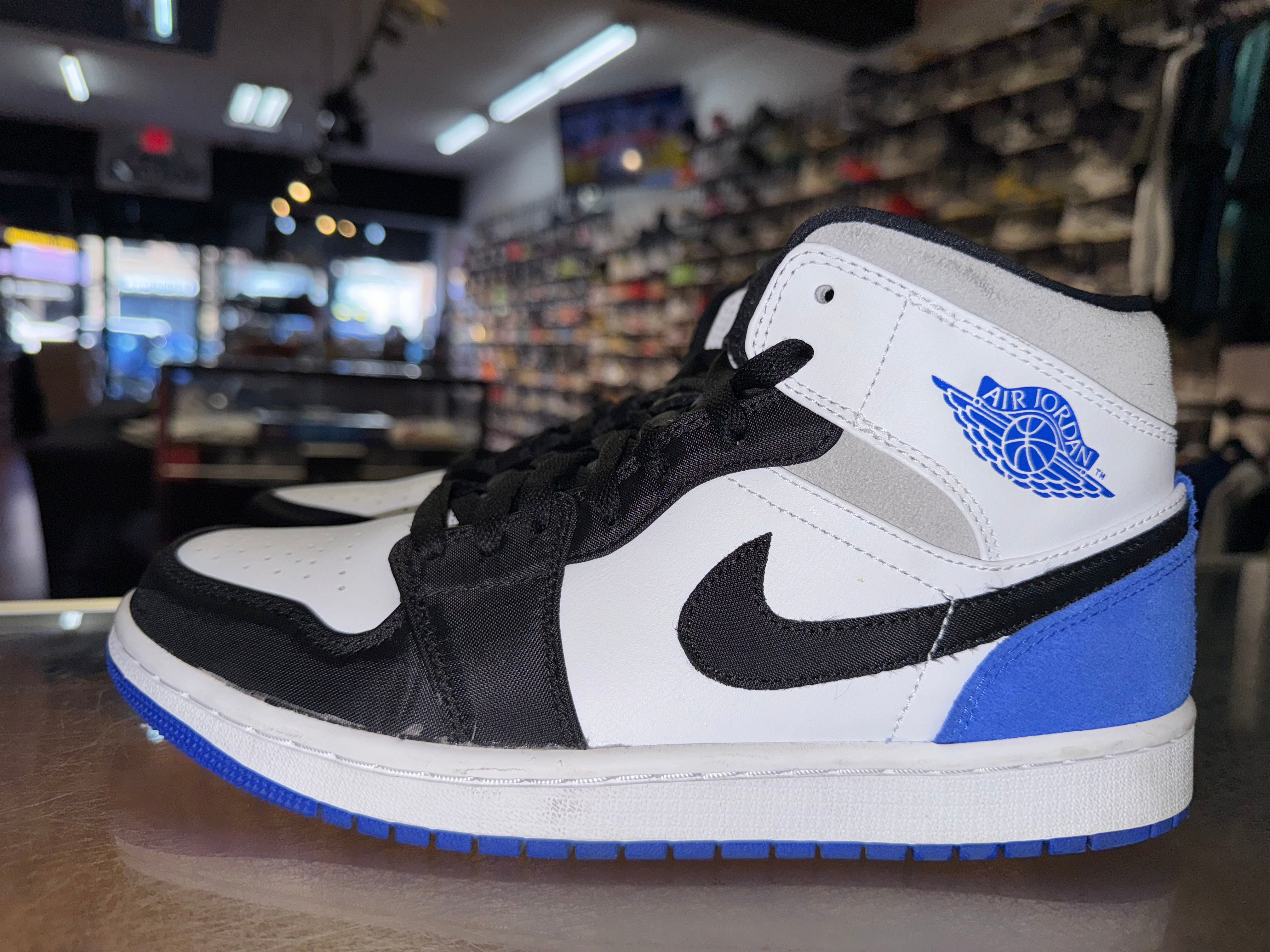 Size 8.5 Air Jordan 1 Mid "Royal Black Toe"