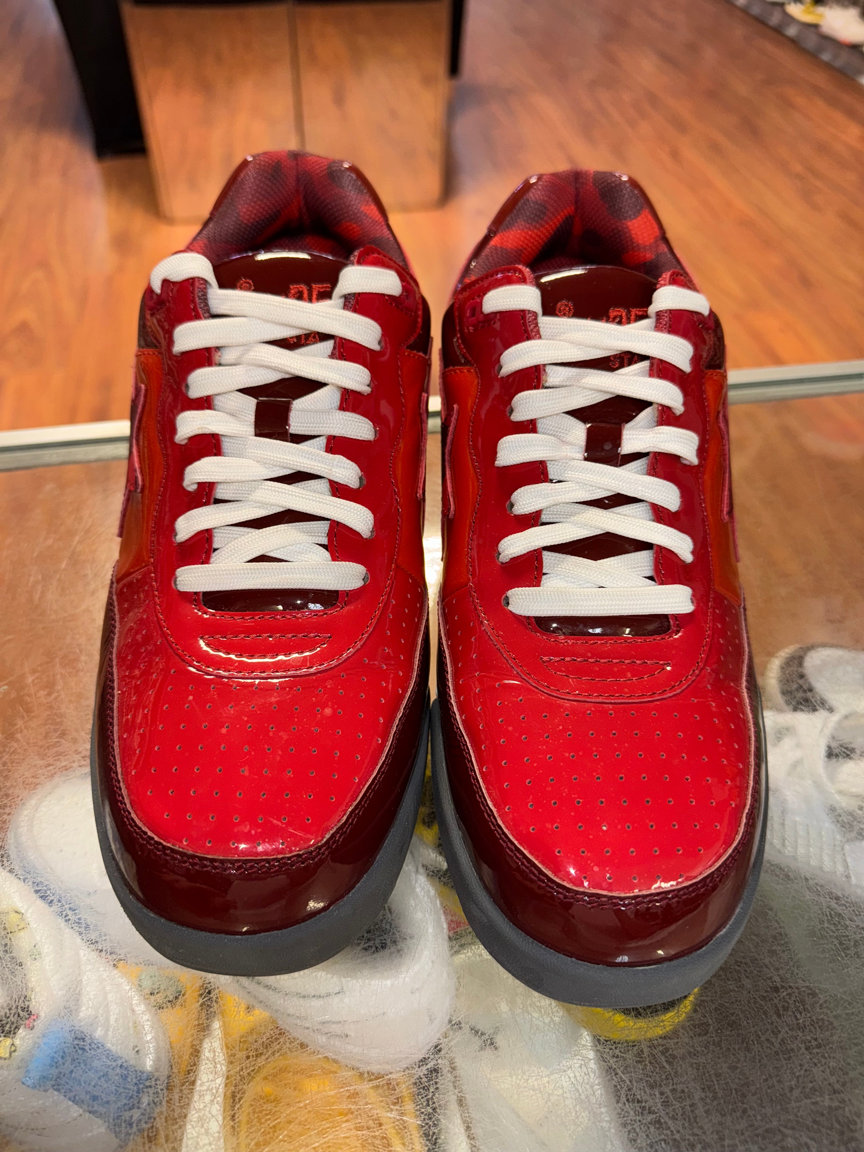 Size 12 A Bathing Ape Road Sta “Patent Red”