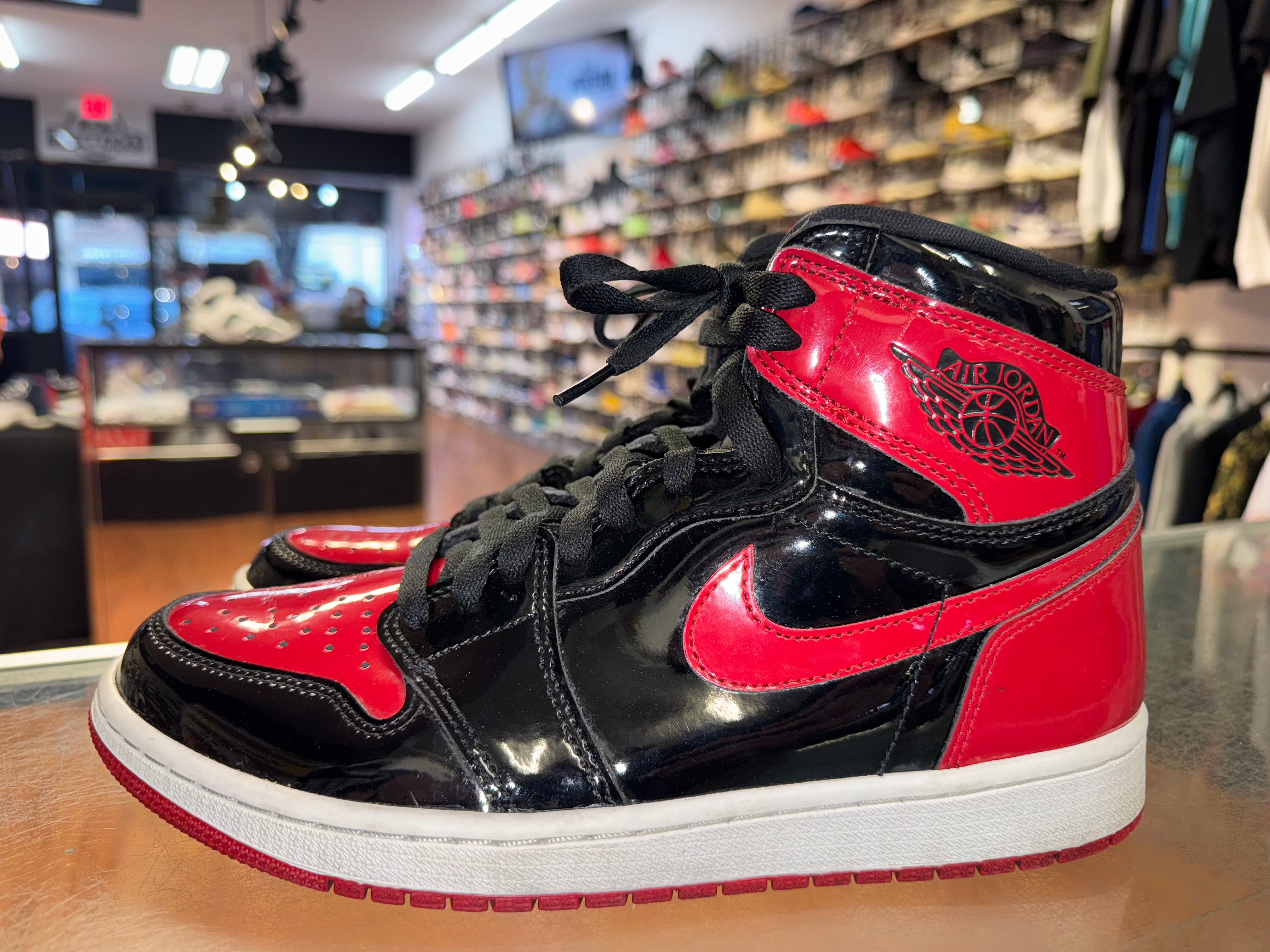 Size 9 Air Jordan 1 "Patent Bred"