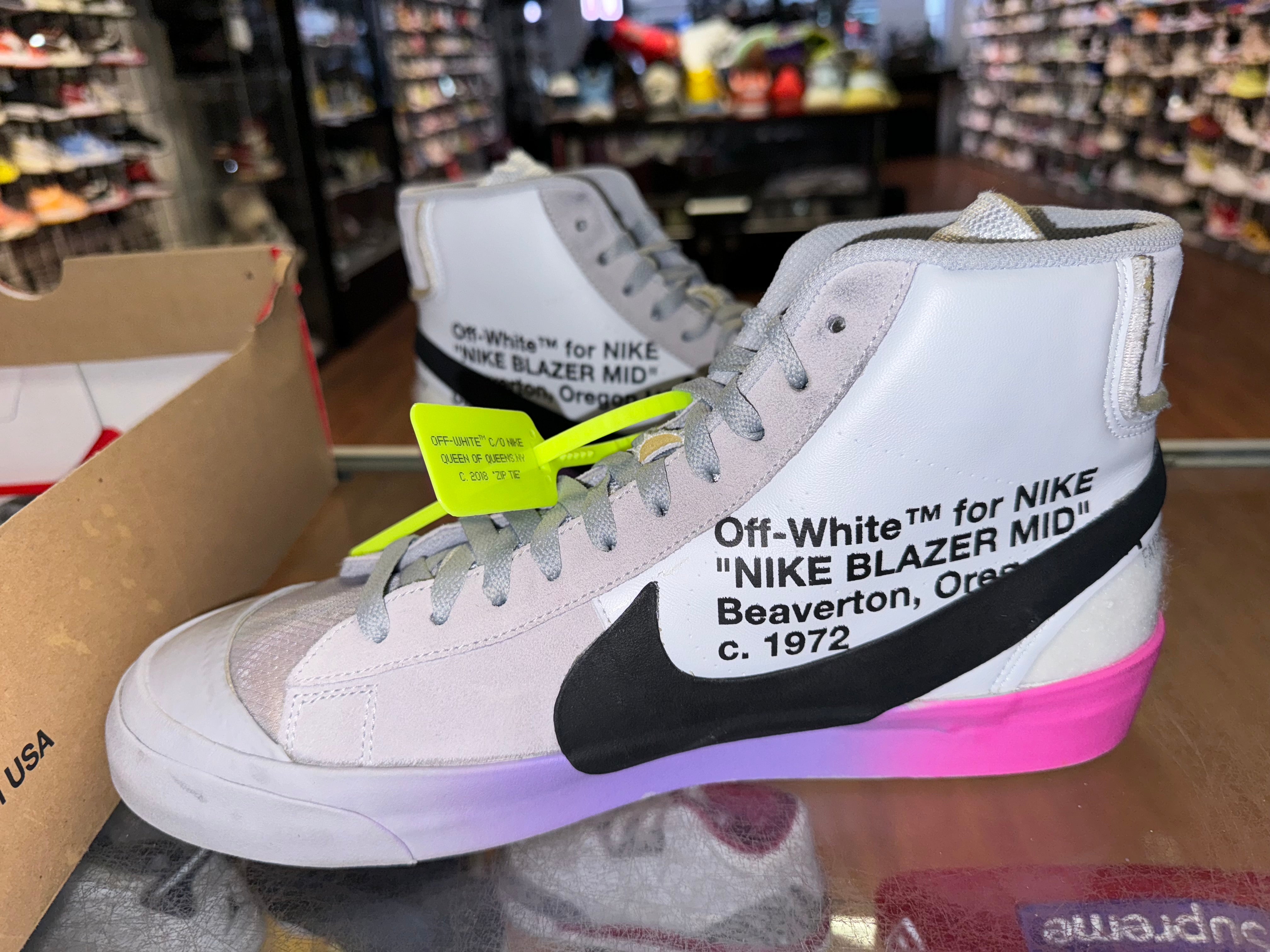 Size 12 Blazer Mid Off White "Serena Queen"