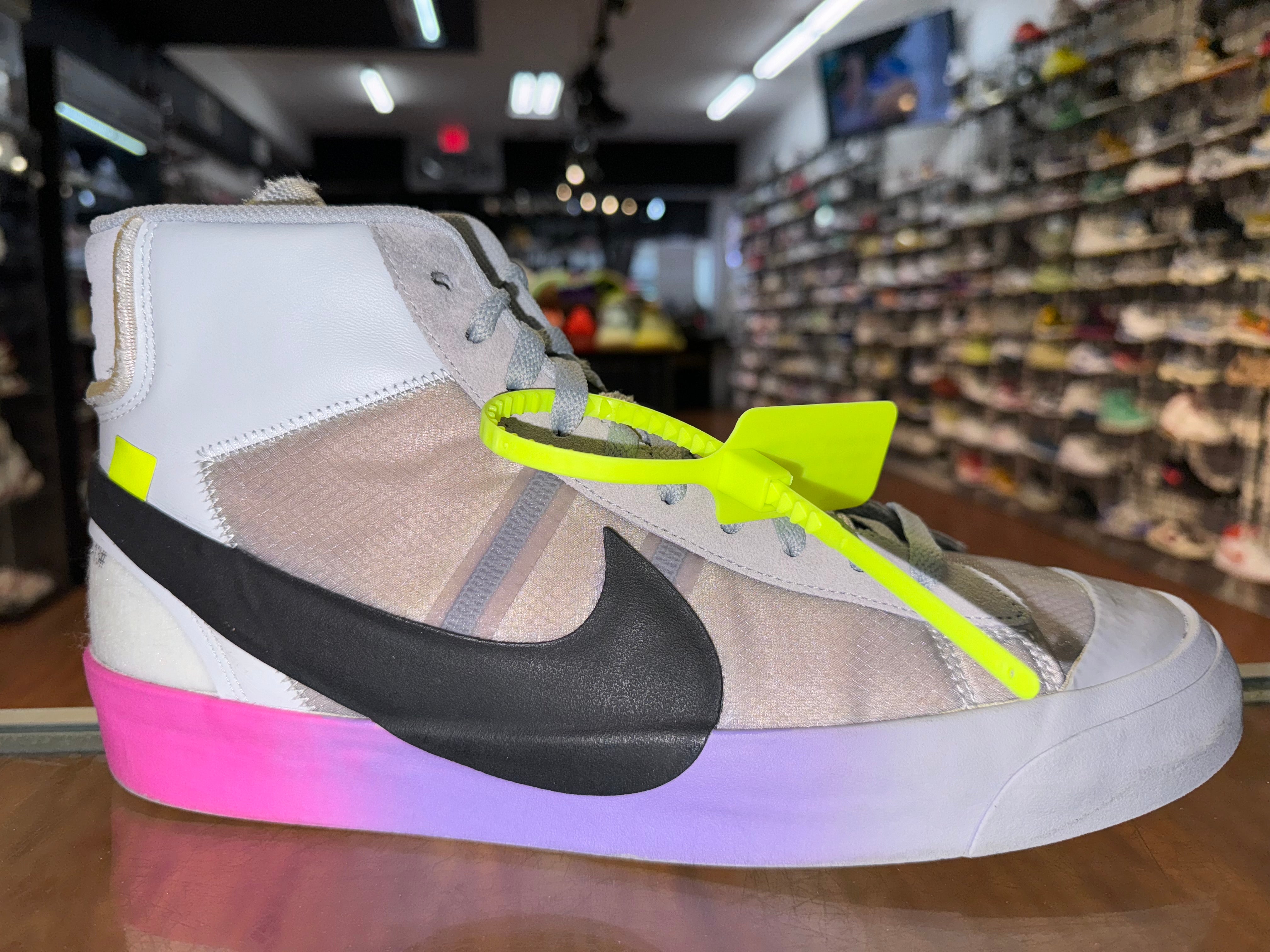 Size 12 Blazer Mid Off White "Serena Queen"