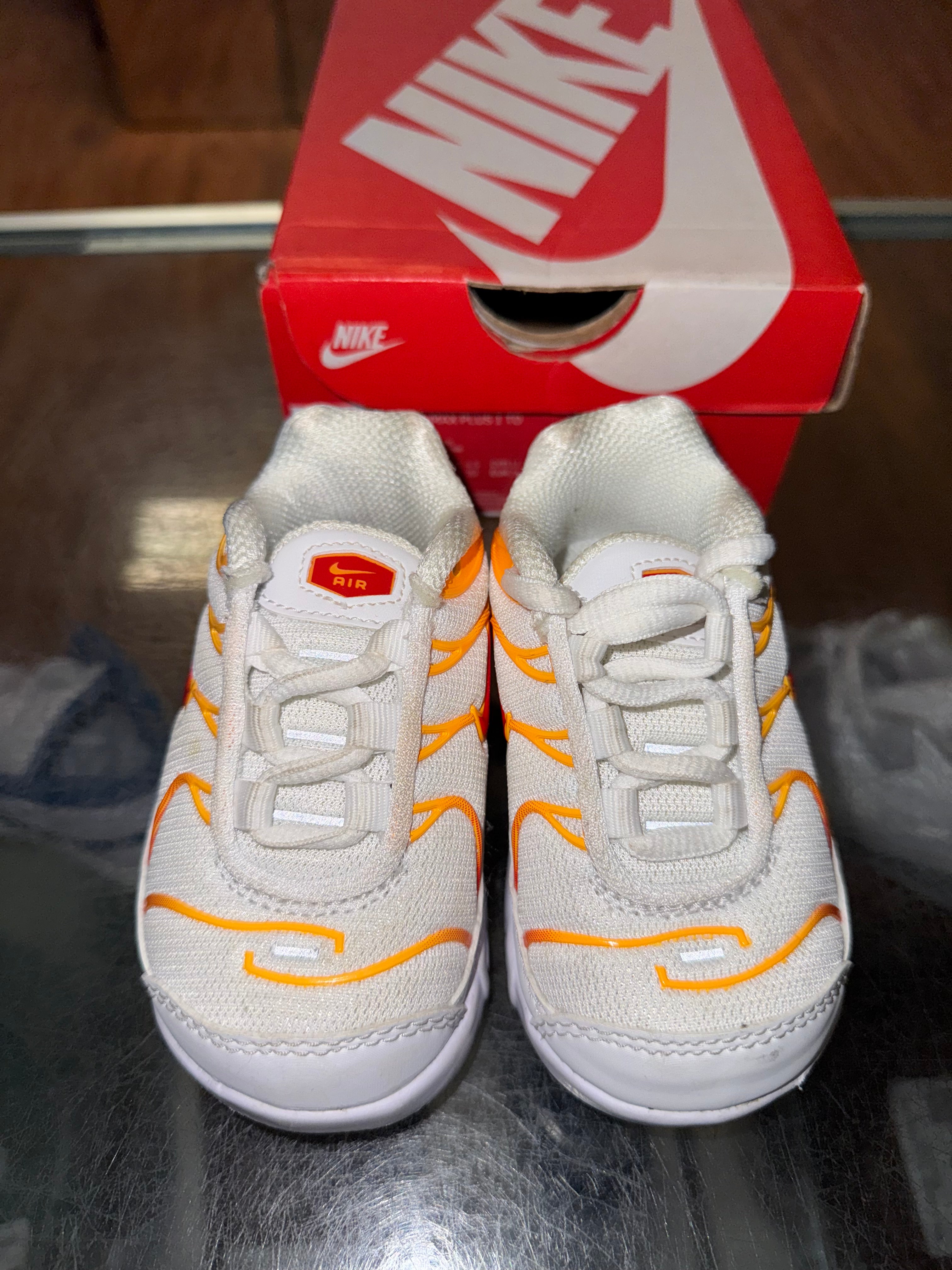 Size 5c Air Max Plus “Fire Red” (TD)