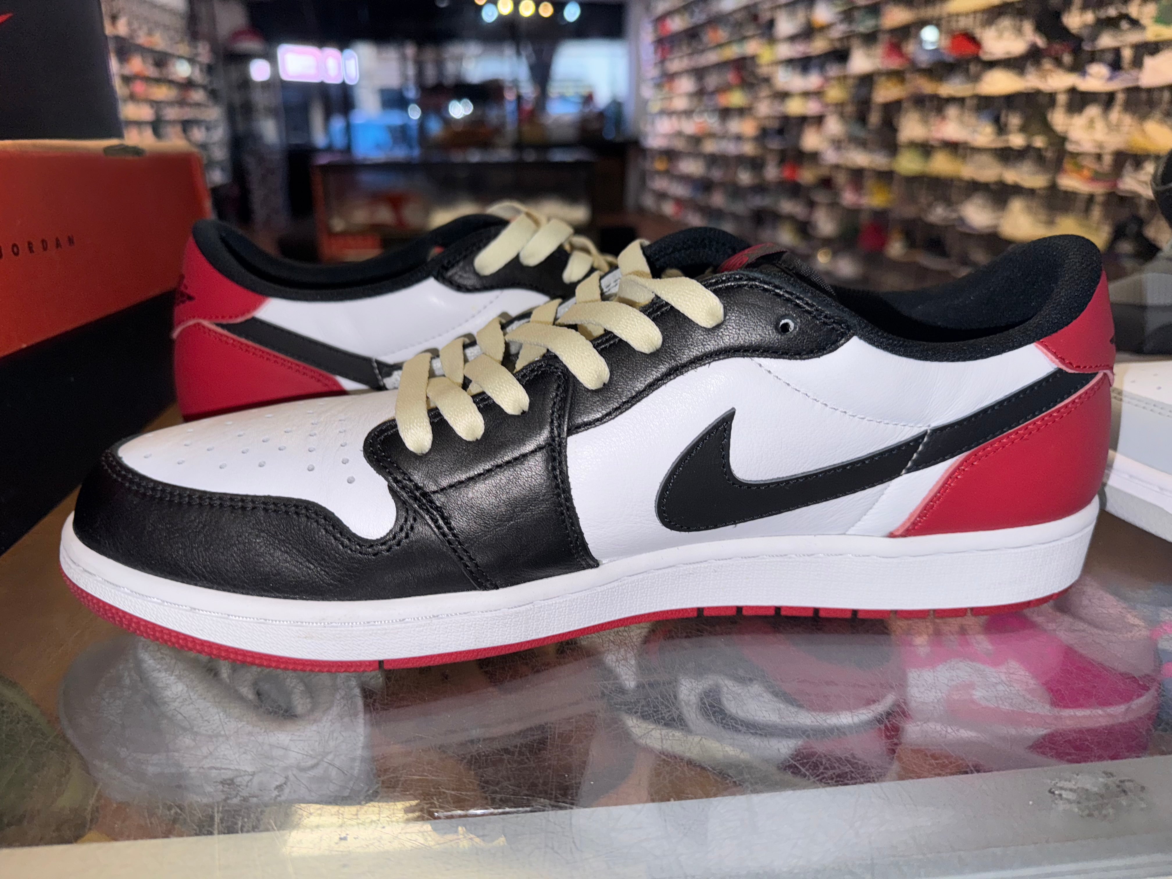 Size 14 Air Jordan 1 Low "Black Toe"