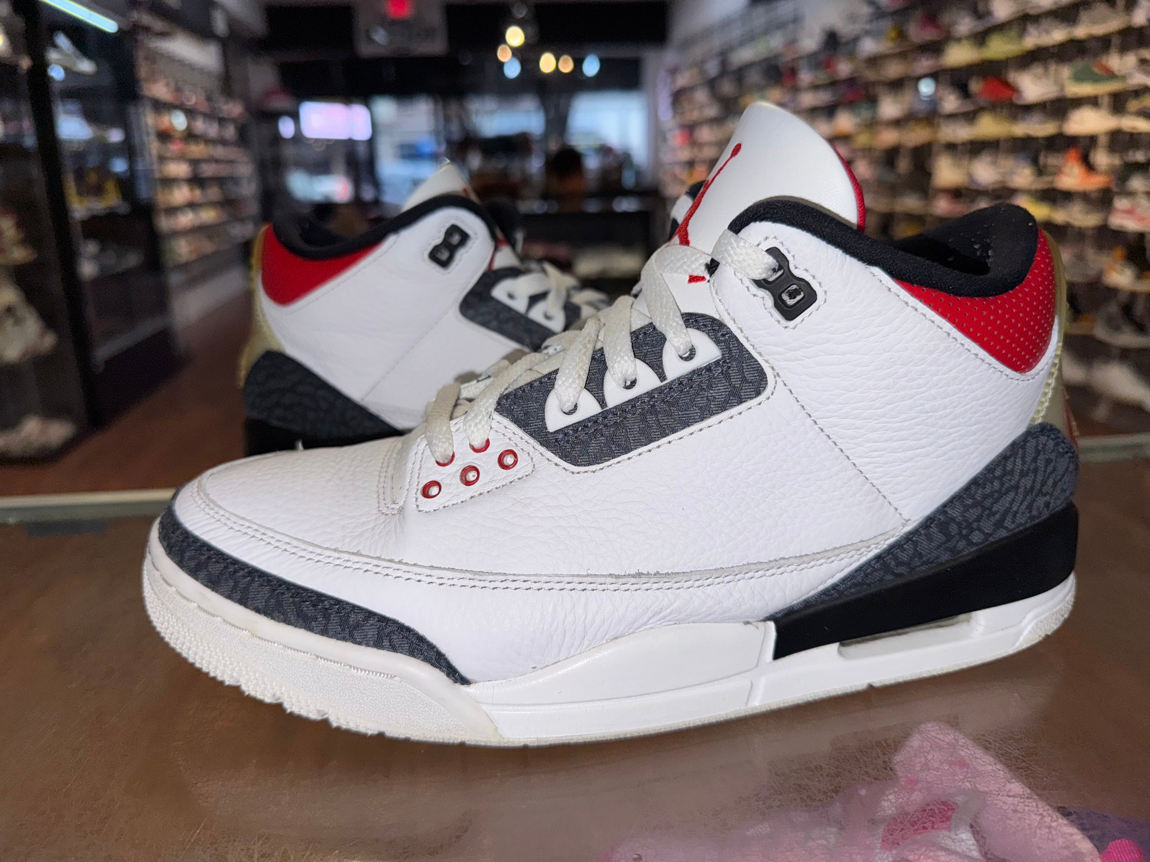 Size 10 Air Jordan 3 “Fire Red Denim”