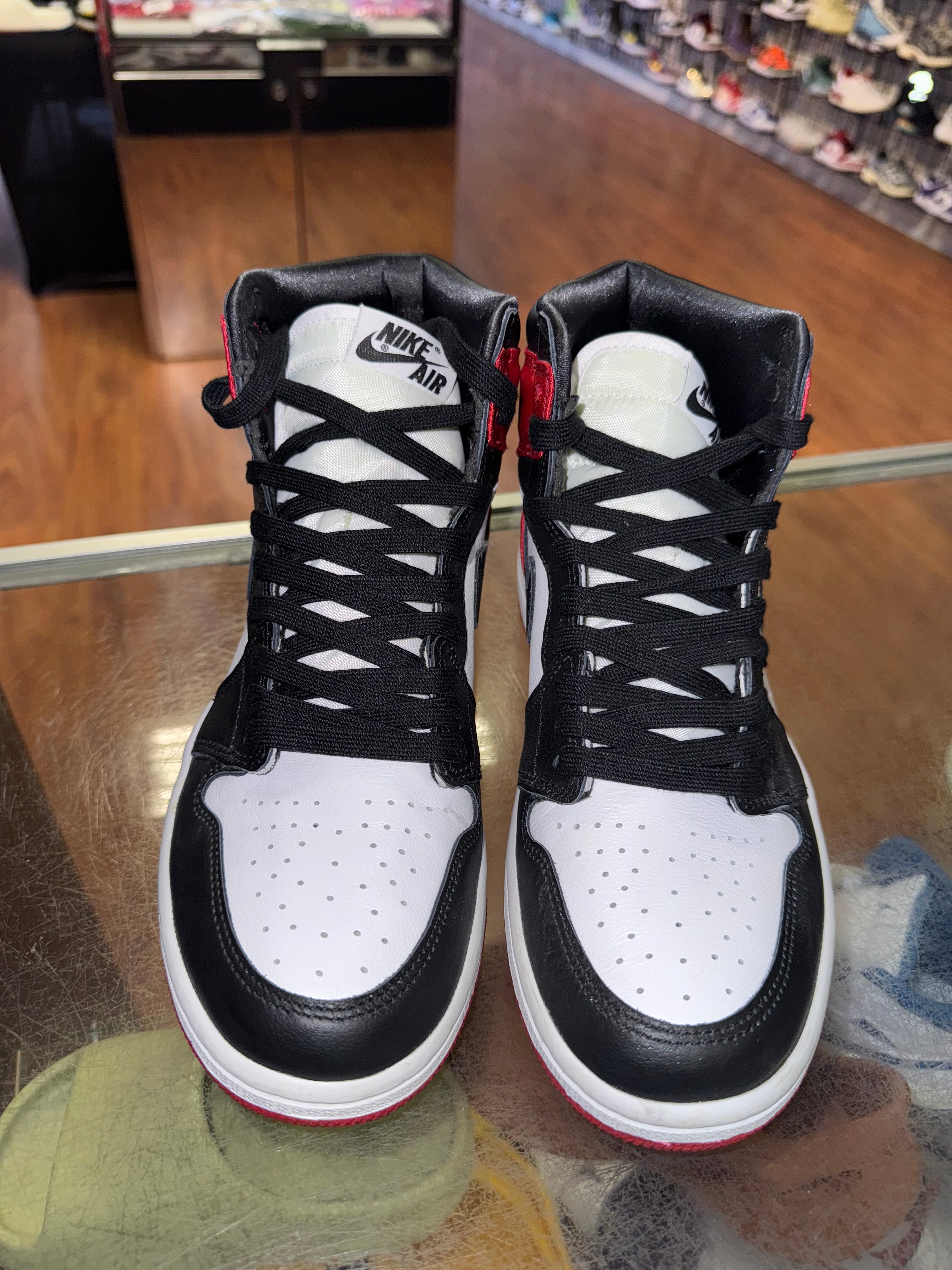 Size 6.5 (8W) Air Jordan 1 "Satin Black Toe"