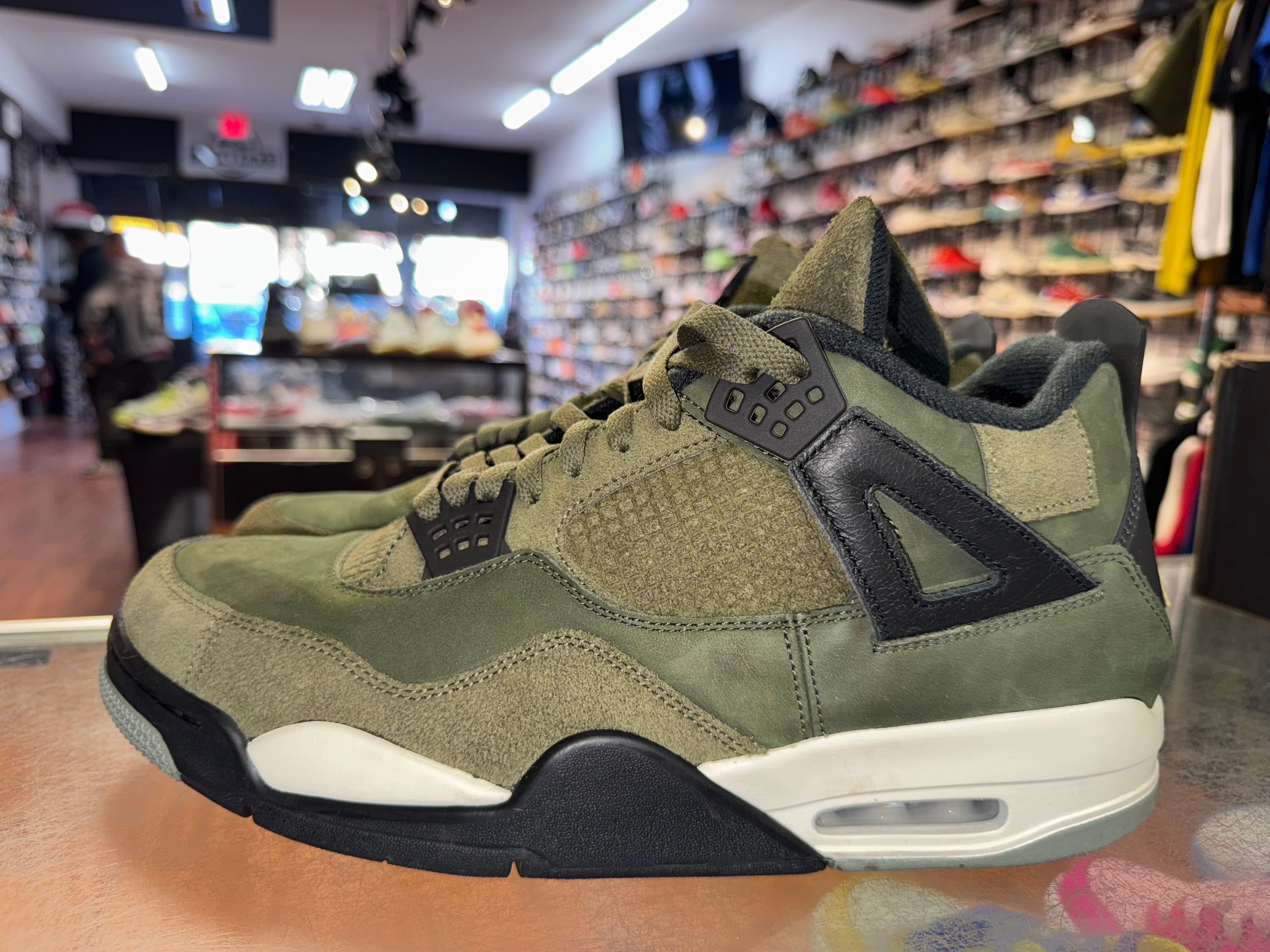 Size 13 Air Jordan 4 Craft "Olive"