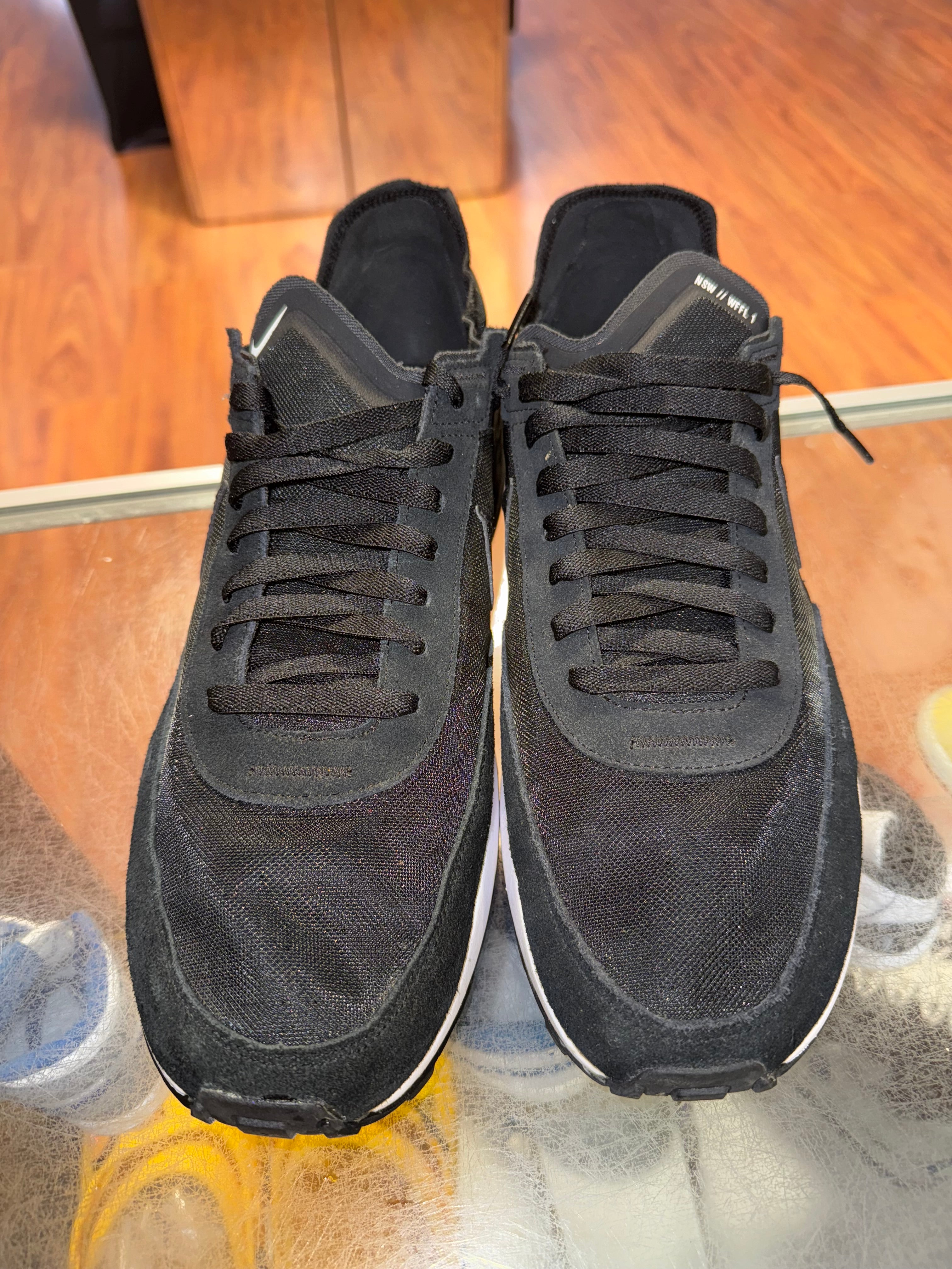 Size 13 Nike Waffle One “Black/White”