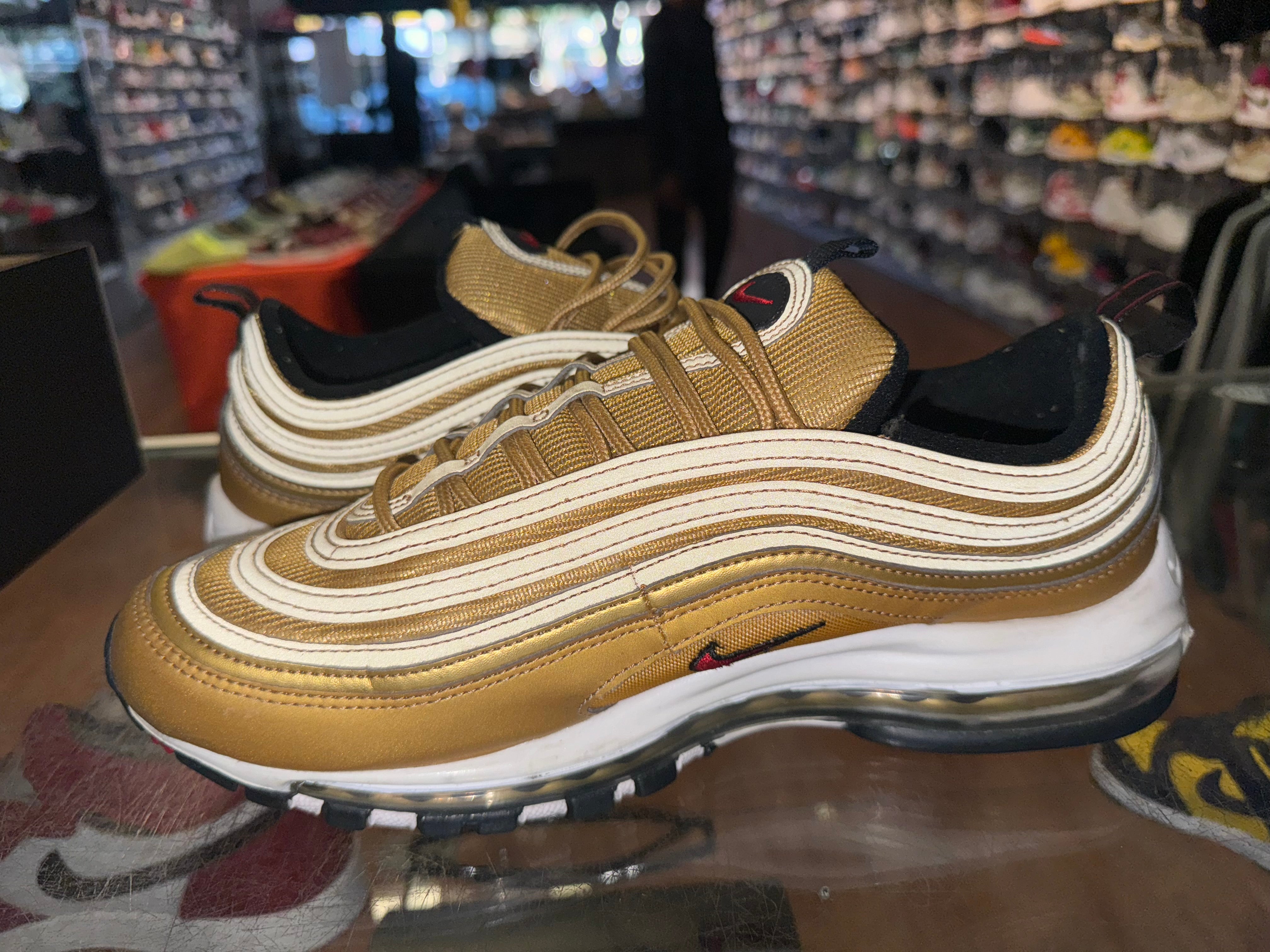 Size 9.5 (11W) Air Max 97 “Metallic Gold”