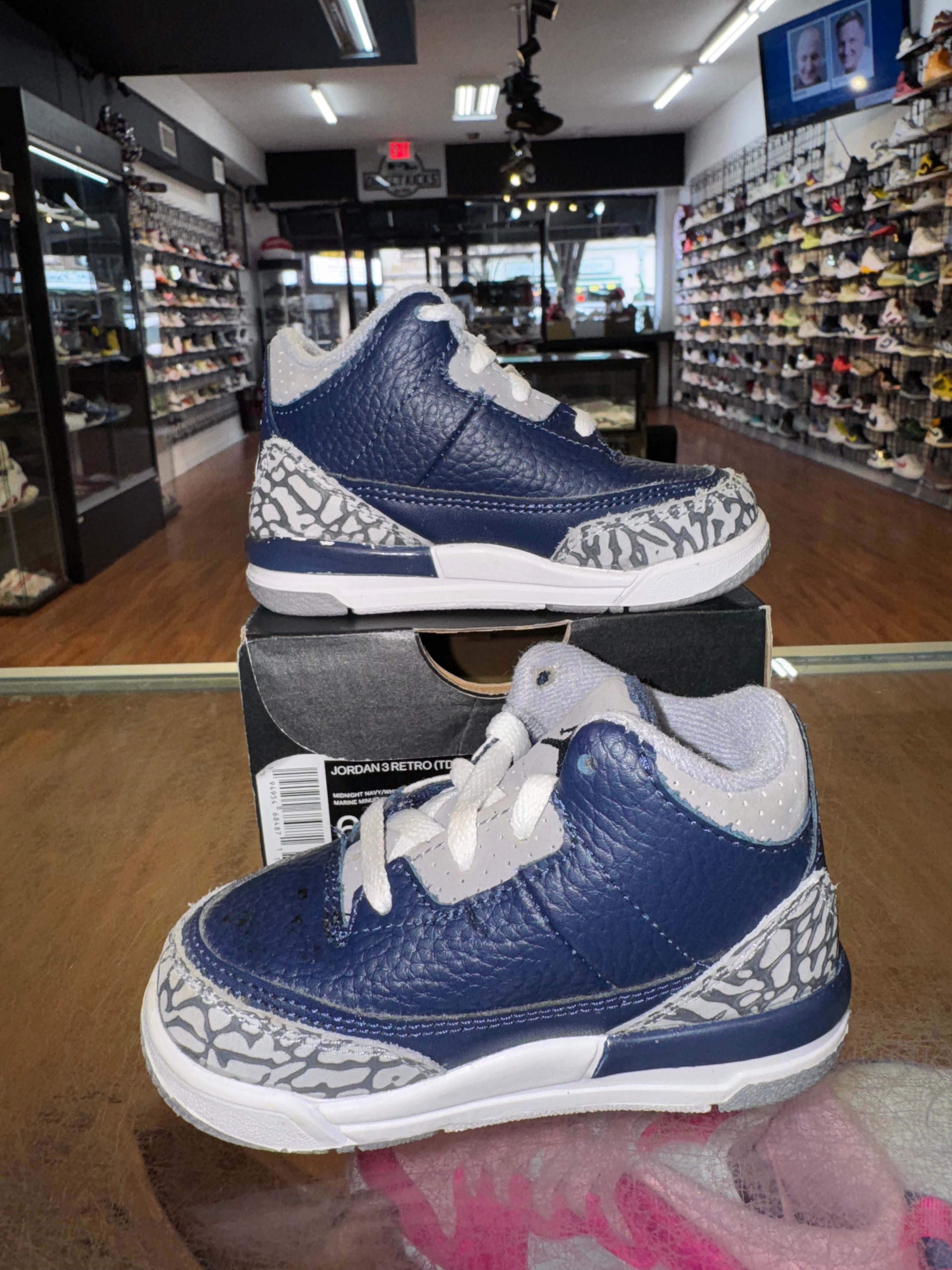 Size 6c Air Jordan 3 “Georgetown” (TD)