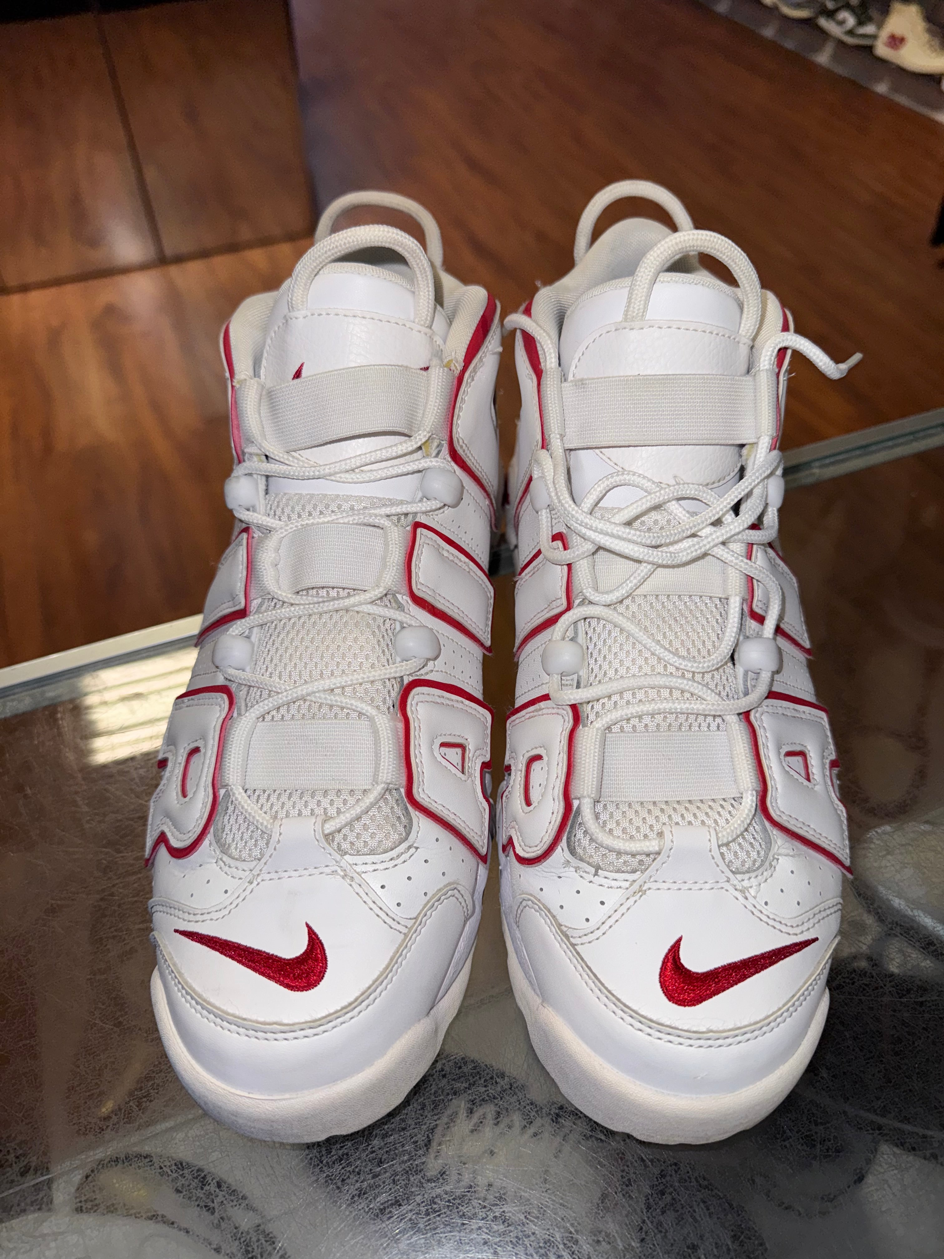 Size 11 Air More Uptempo “University Red”