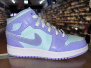 Size 5y Air Jordan 1 Mid “Purple Pulse” Brand New