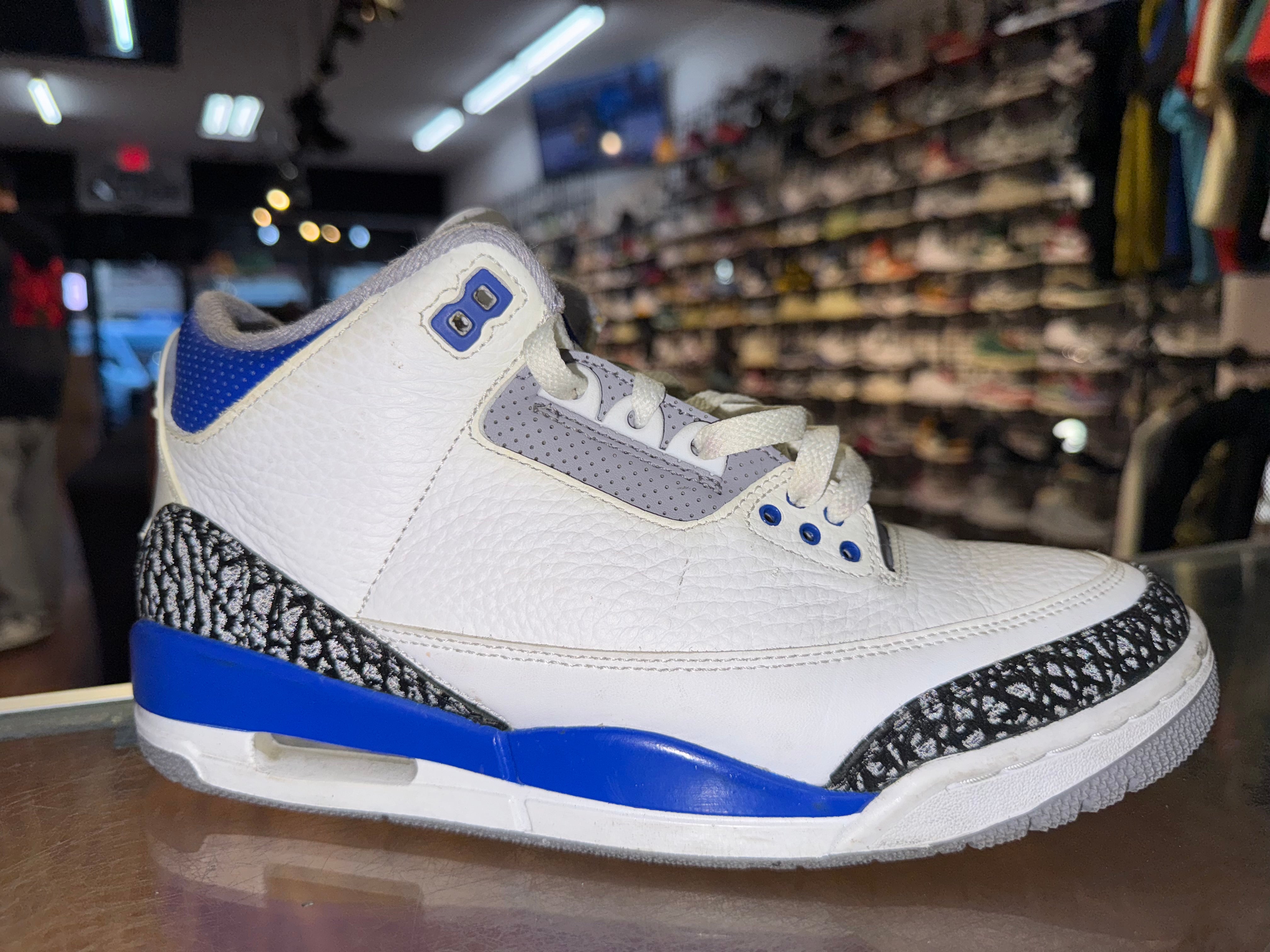 Size 8.5 Air Jordan 3 'Racer Blue'