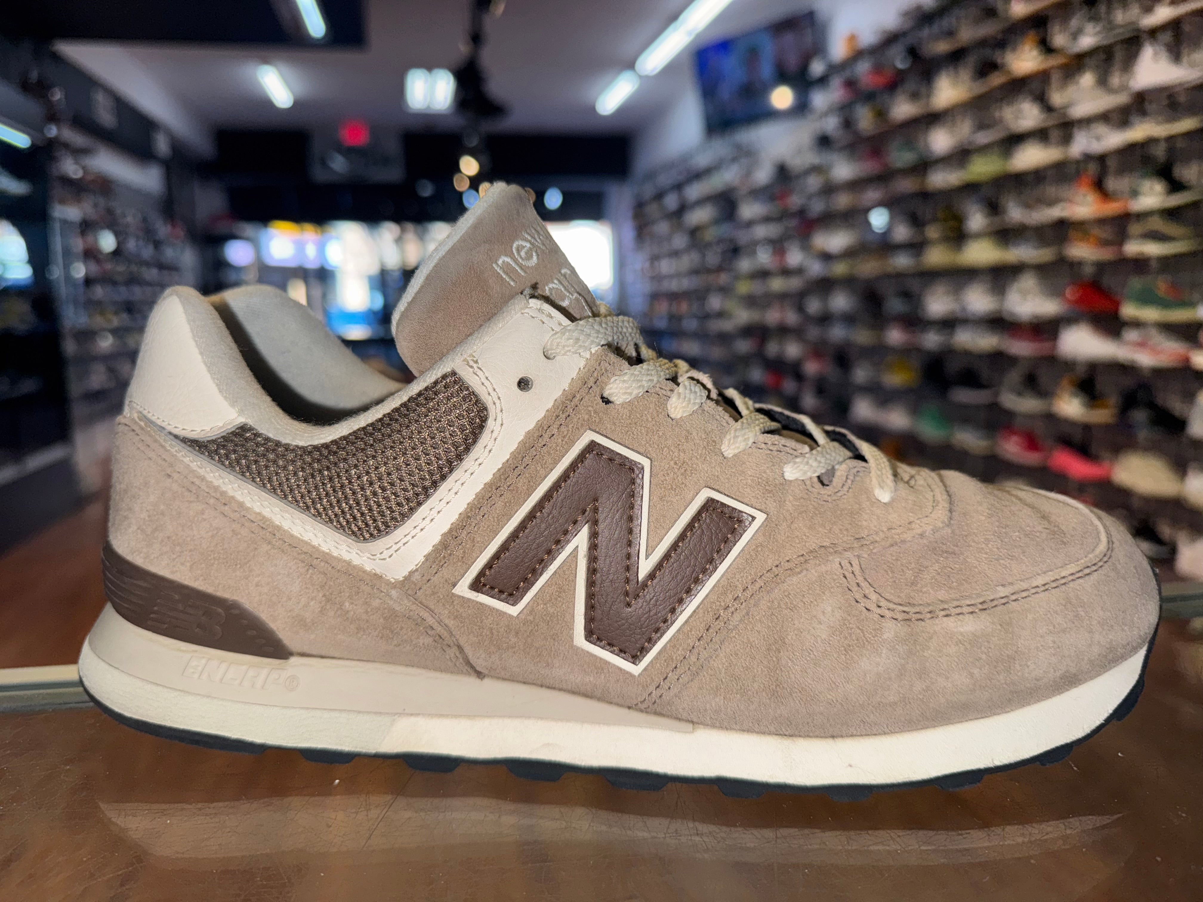 Size 10.5 New Balance 574 "Brown"