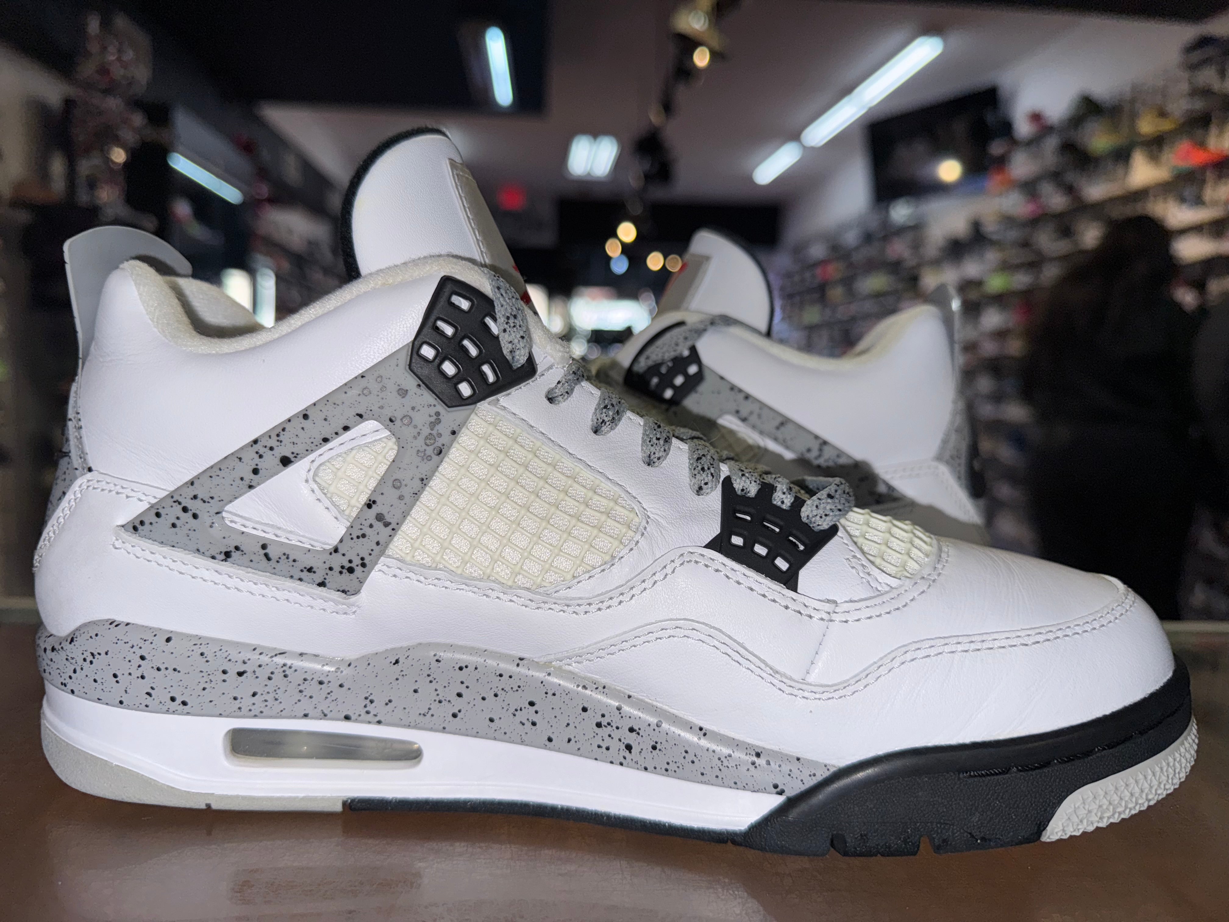 Size 9.5 Air Jordan 4 "White Cement"