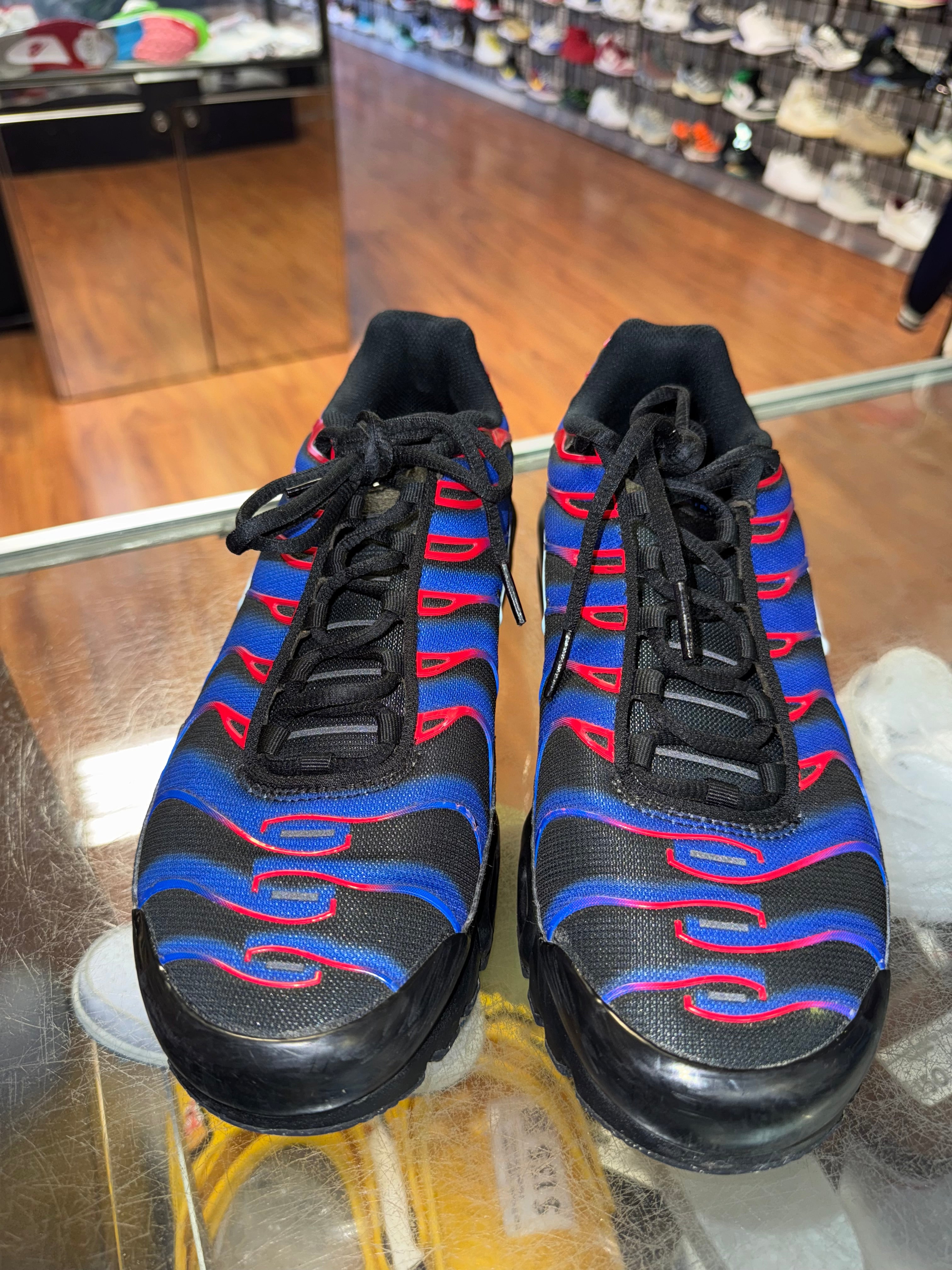 Size 9.5 Air Max Plus "Spider Man"