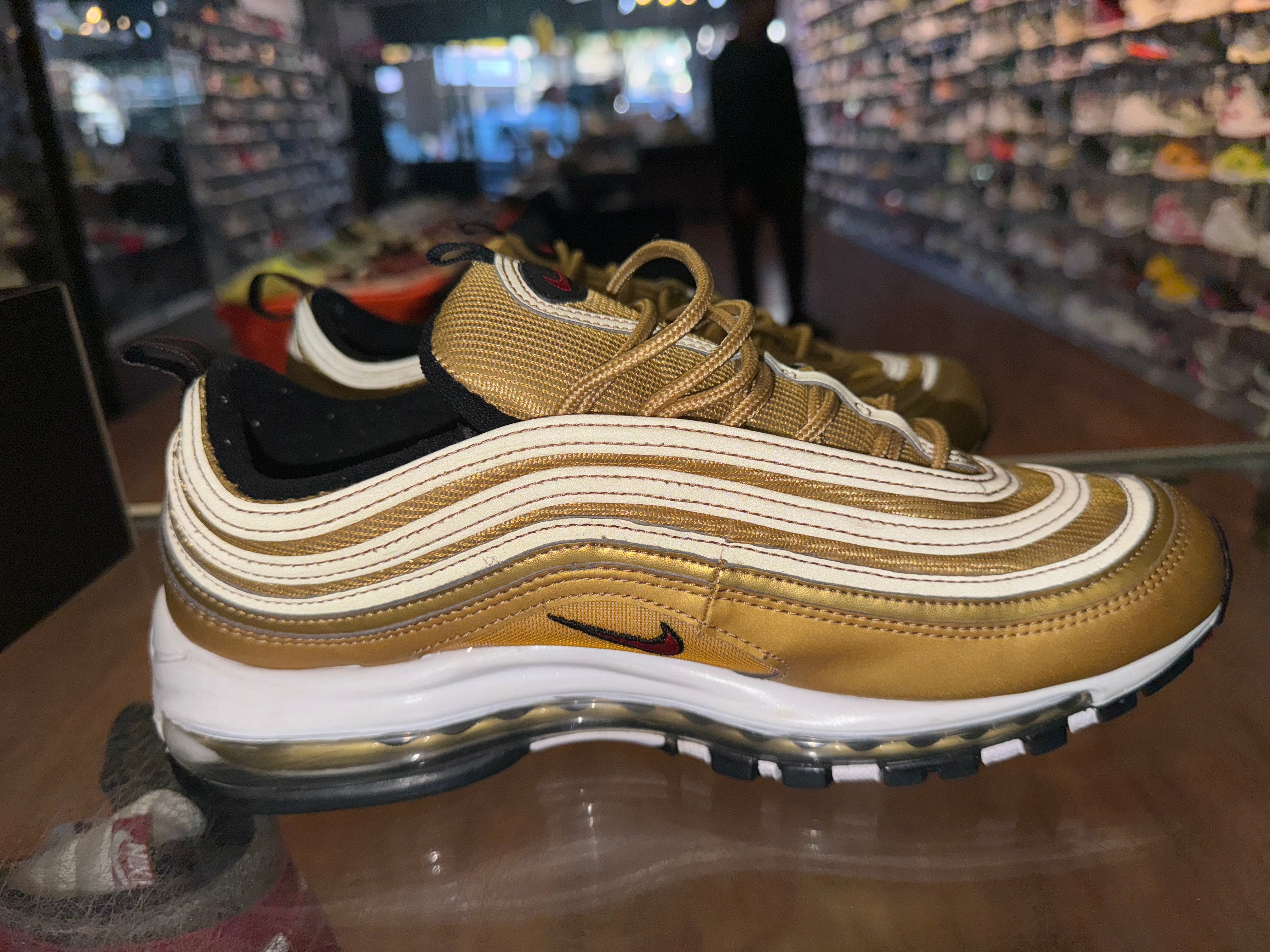 Size 9.5 (11W) Air Max 97 “Metallic Gold”