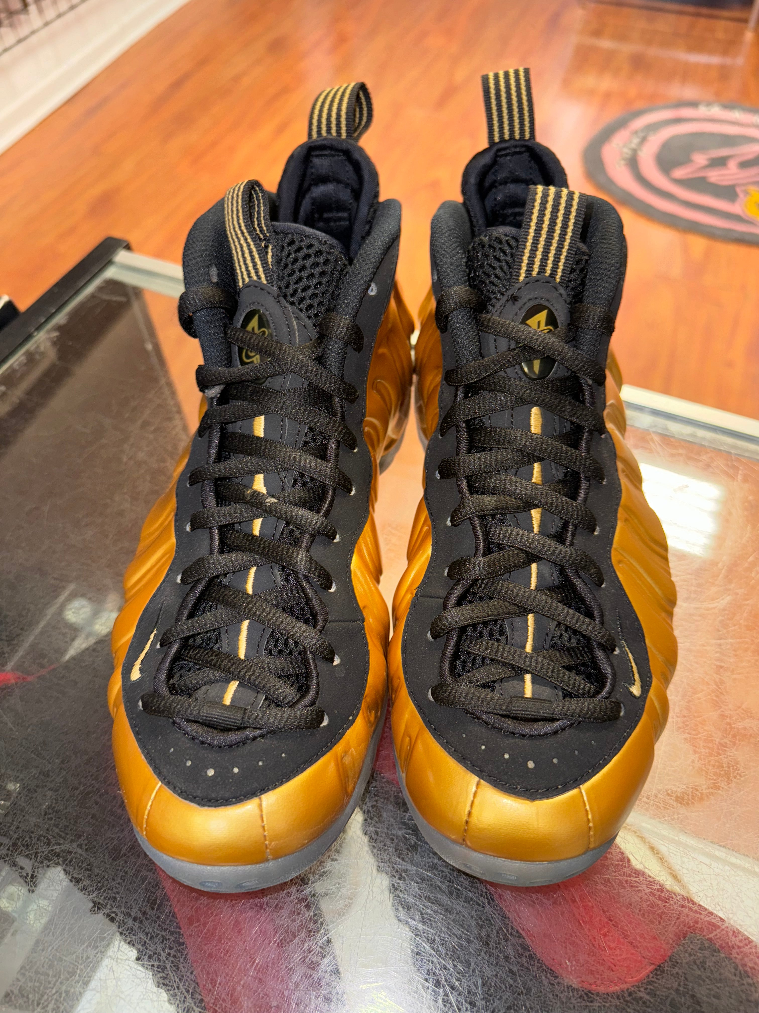 Size 8 Air Foamposite One “Metallic Gold”