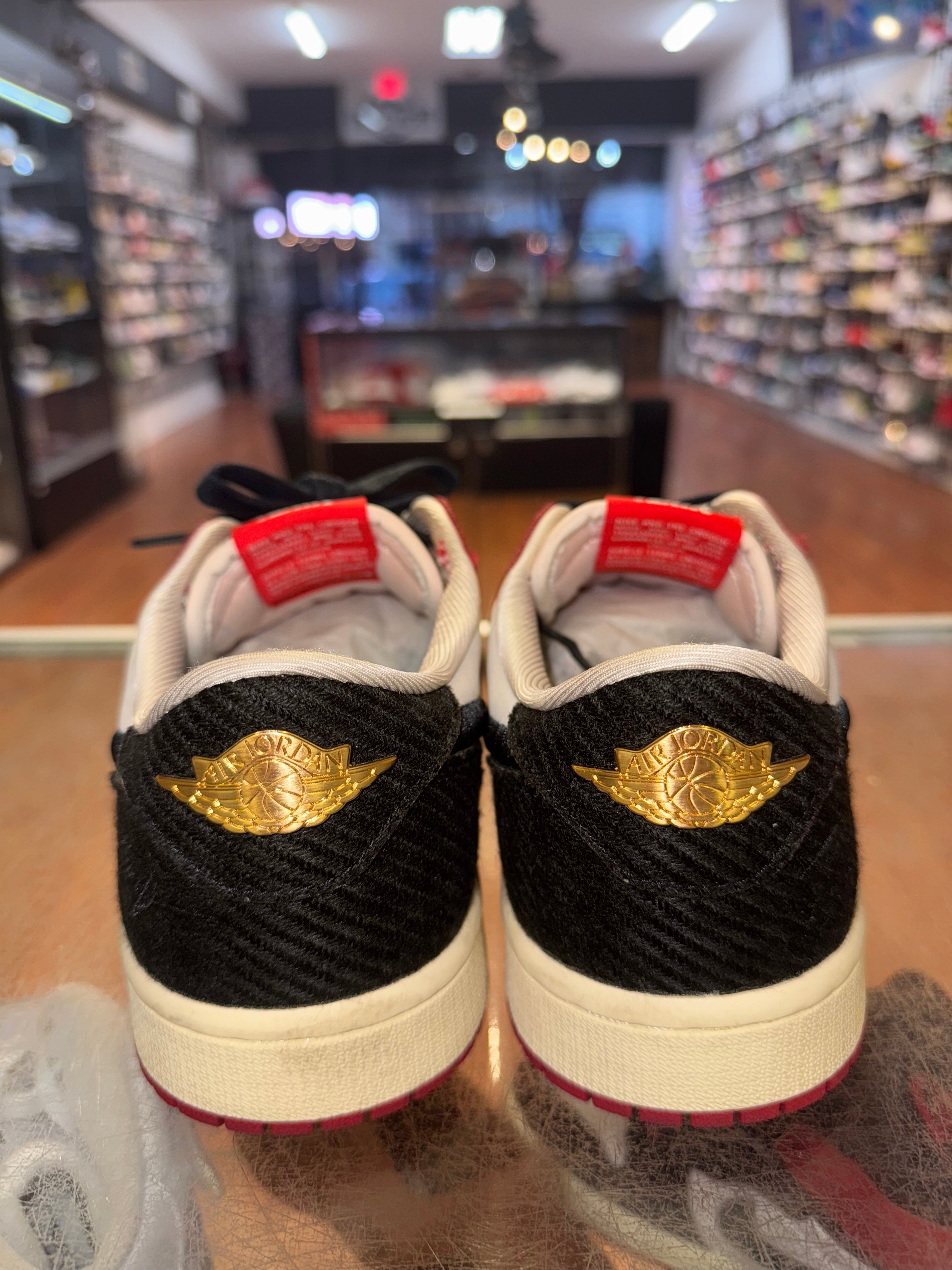 Size 9.5 Air Jordan 1 Low Trophy Room "Rookie Card Away"