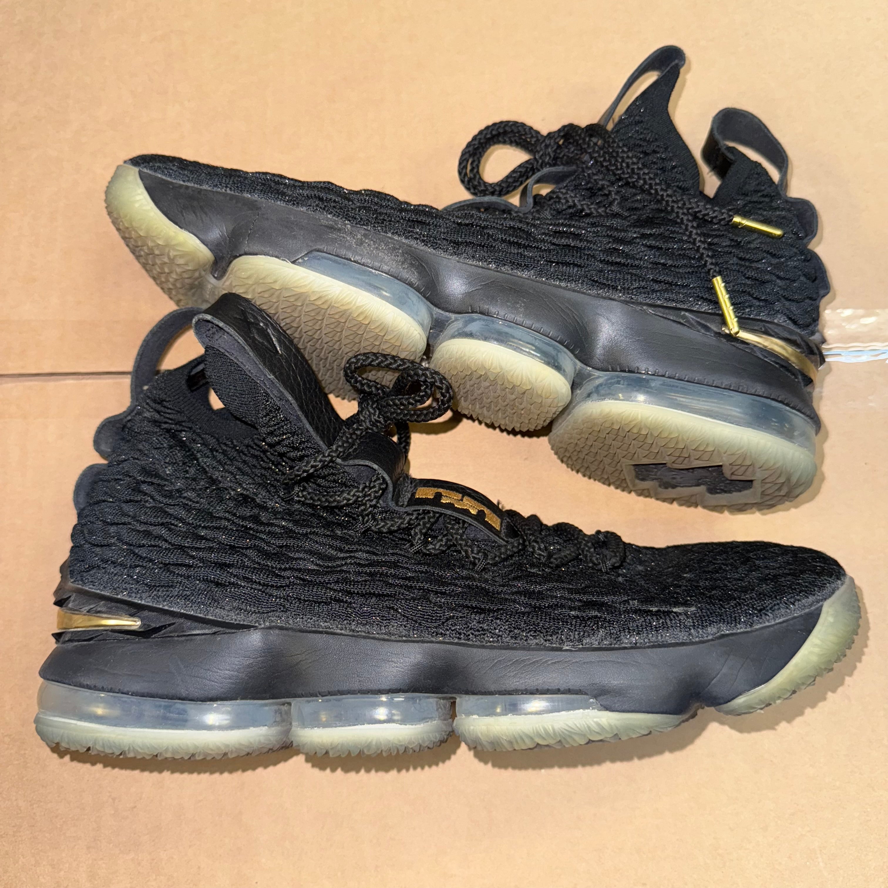 Size 9.5 Lebron 15 "Black Gold" - NB