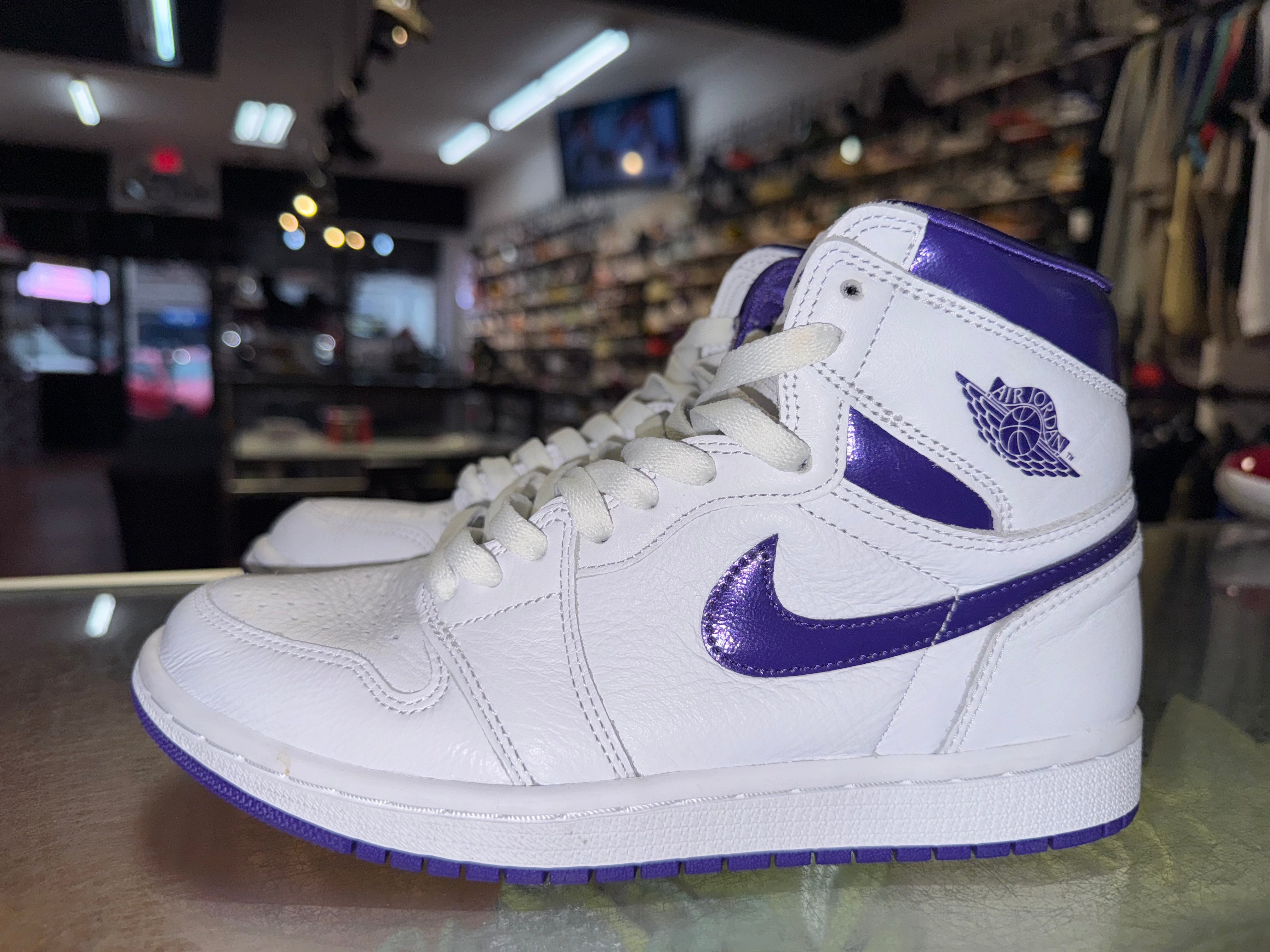 Size 5.5 (7W) Air Jordan 1 "Court Purple"