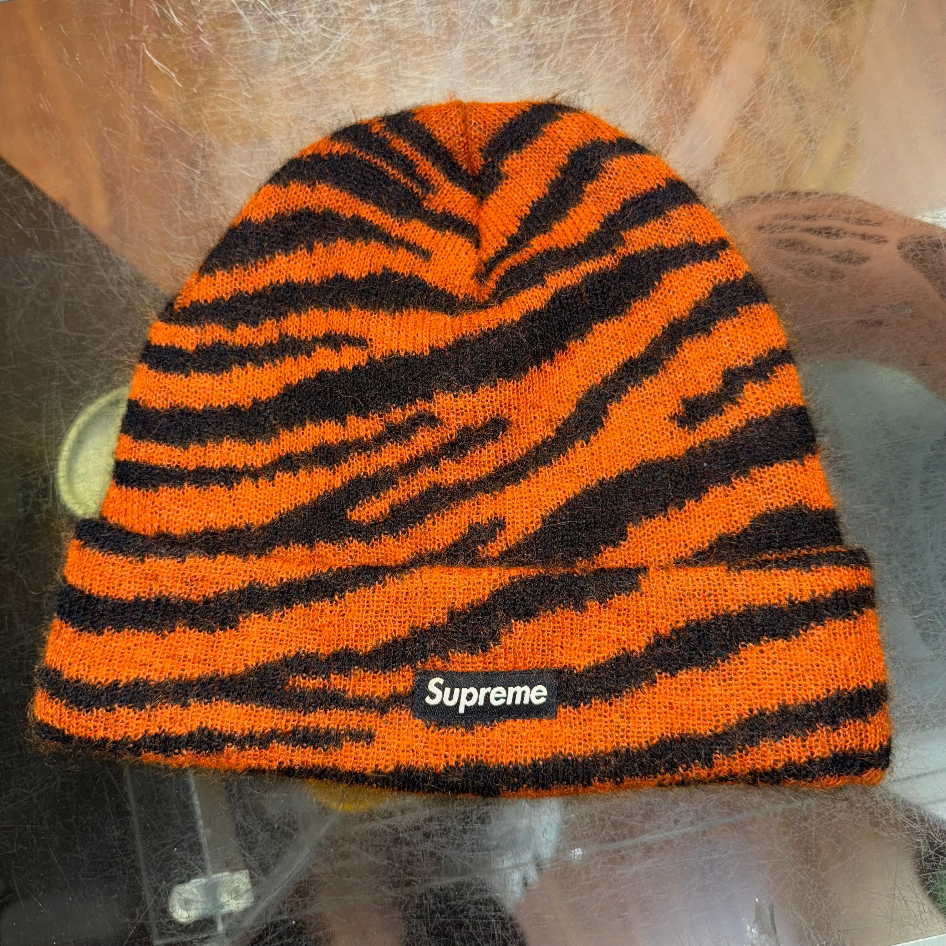 SUPREME MoHair Beanie "Tiger Stripe" FW/20