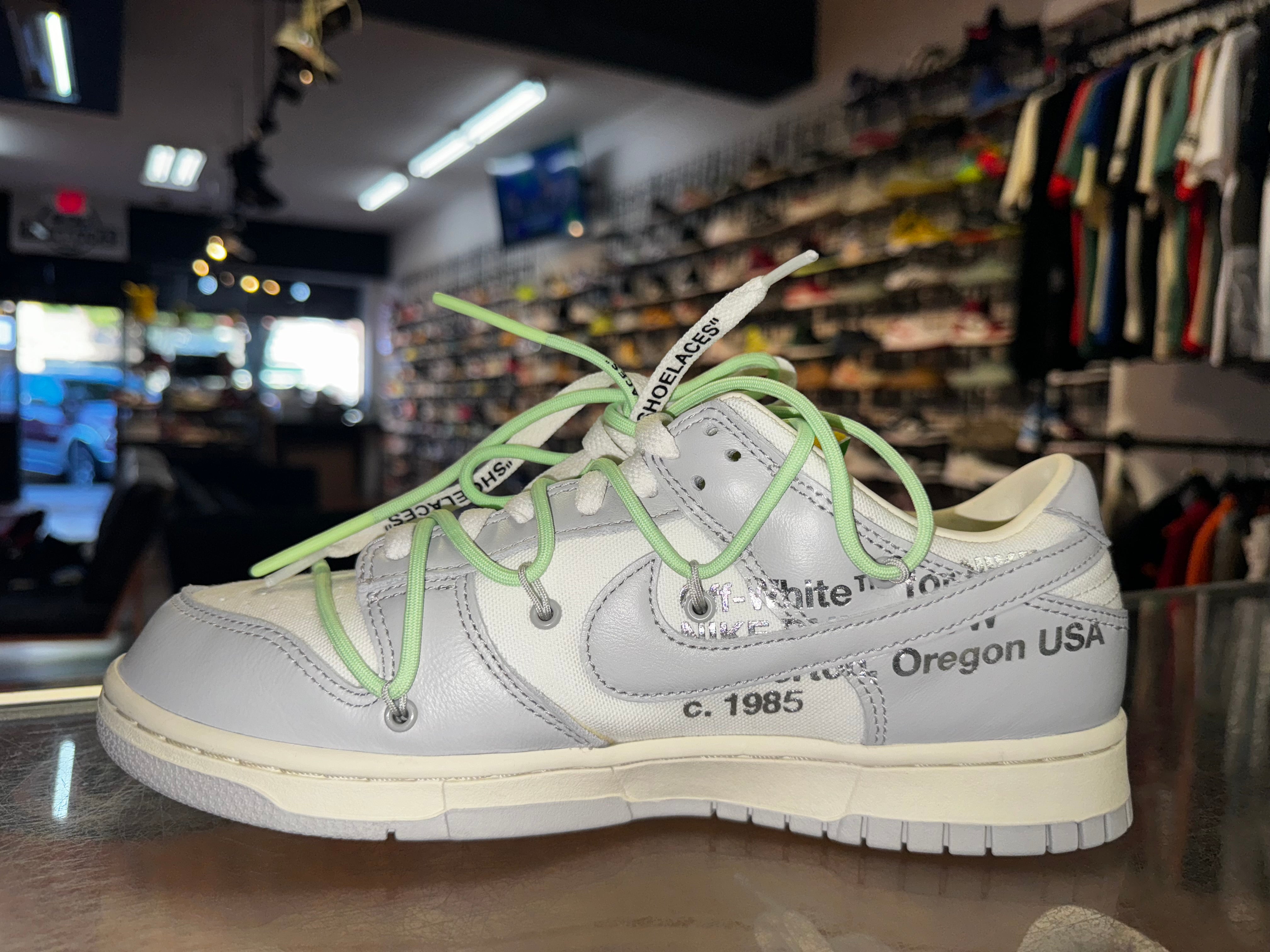 Size 9 Dunk Low Off White "Lot 7"