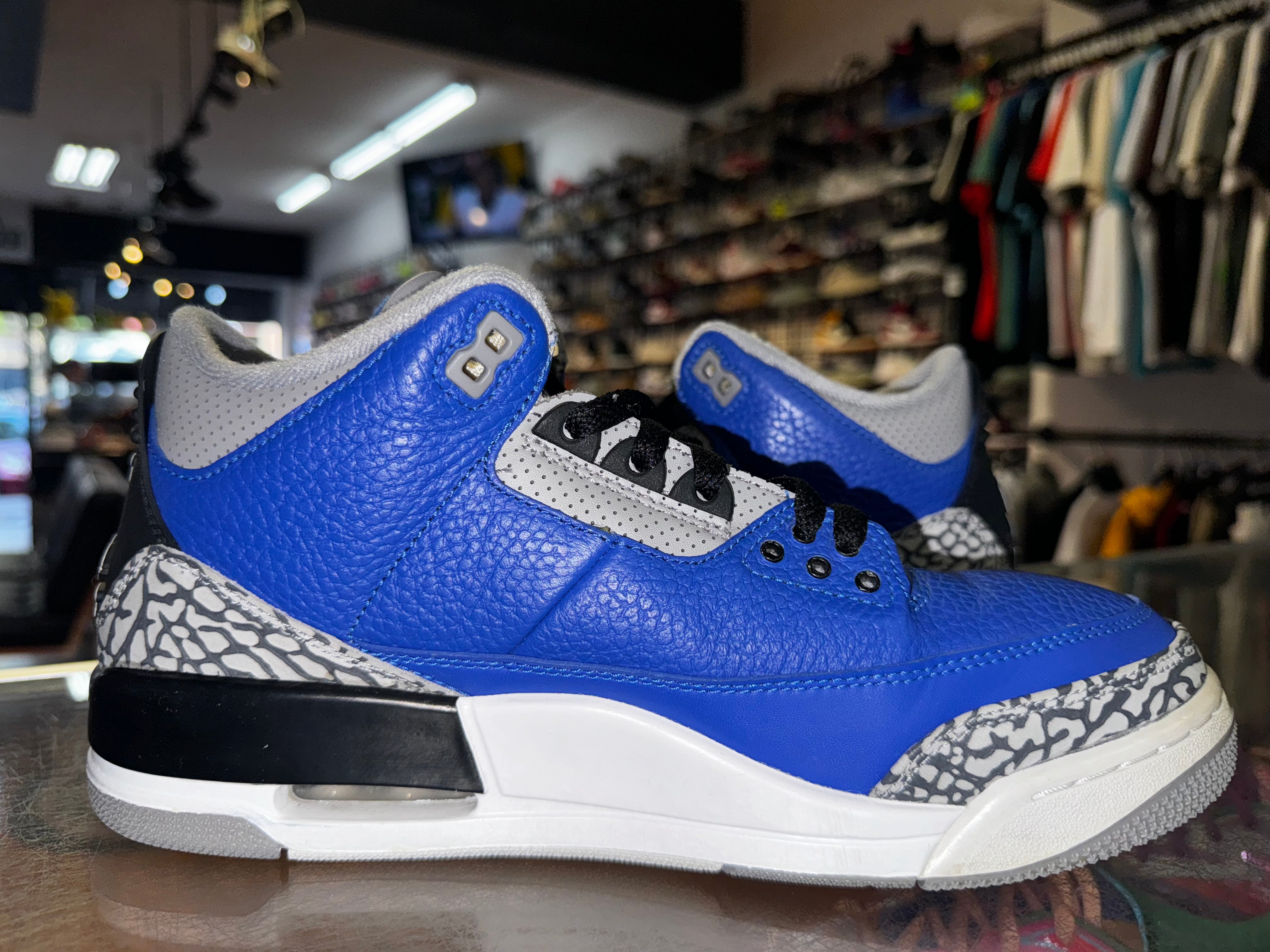 Size 9.5 Air Jordan 3 "Varsity Royal Cement"