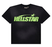 Large Hellstar Classic Logo T-Shirt "Green" Brand New