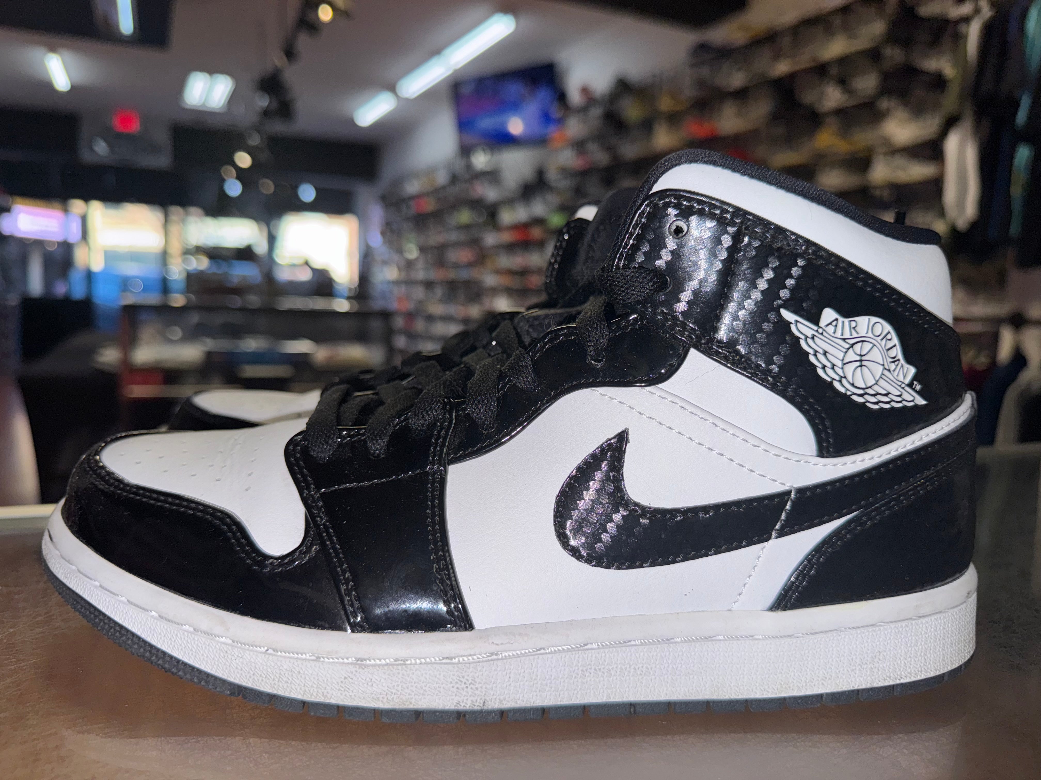 Size 8.5 Air Jordan 1 Mid "Carbon Fiber"