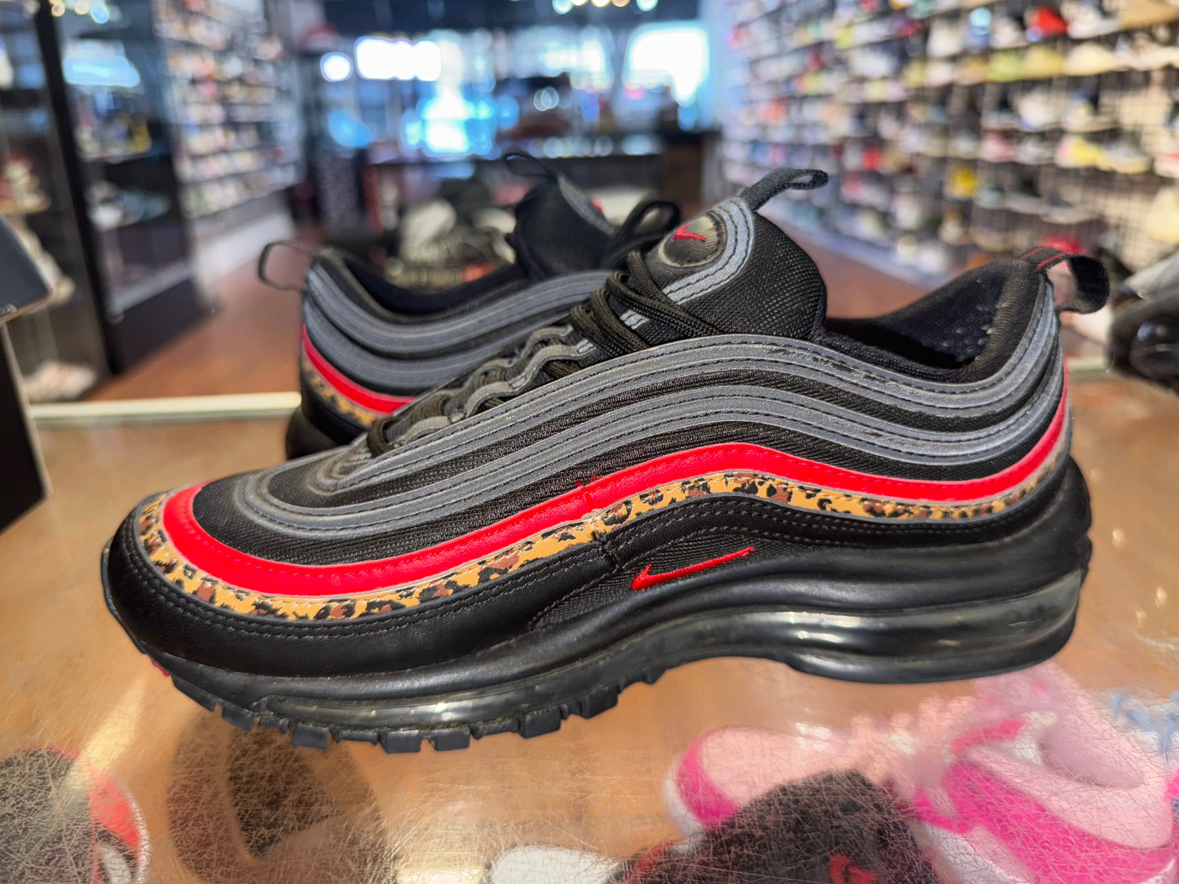 Size 5.5 (7W) Air Max 97 "Black Leopard"