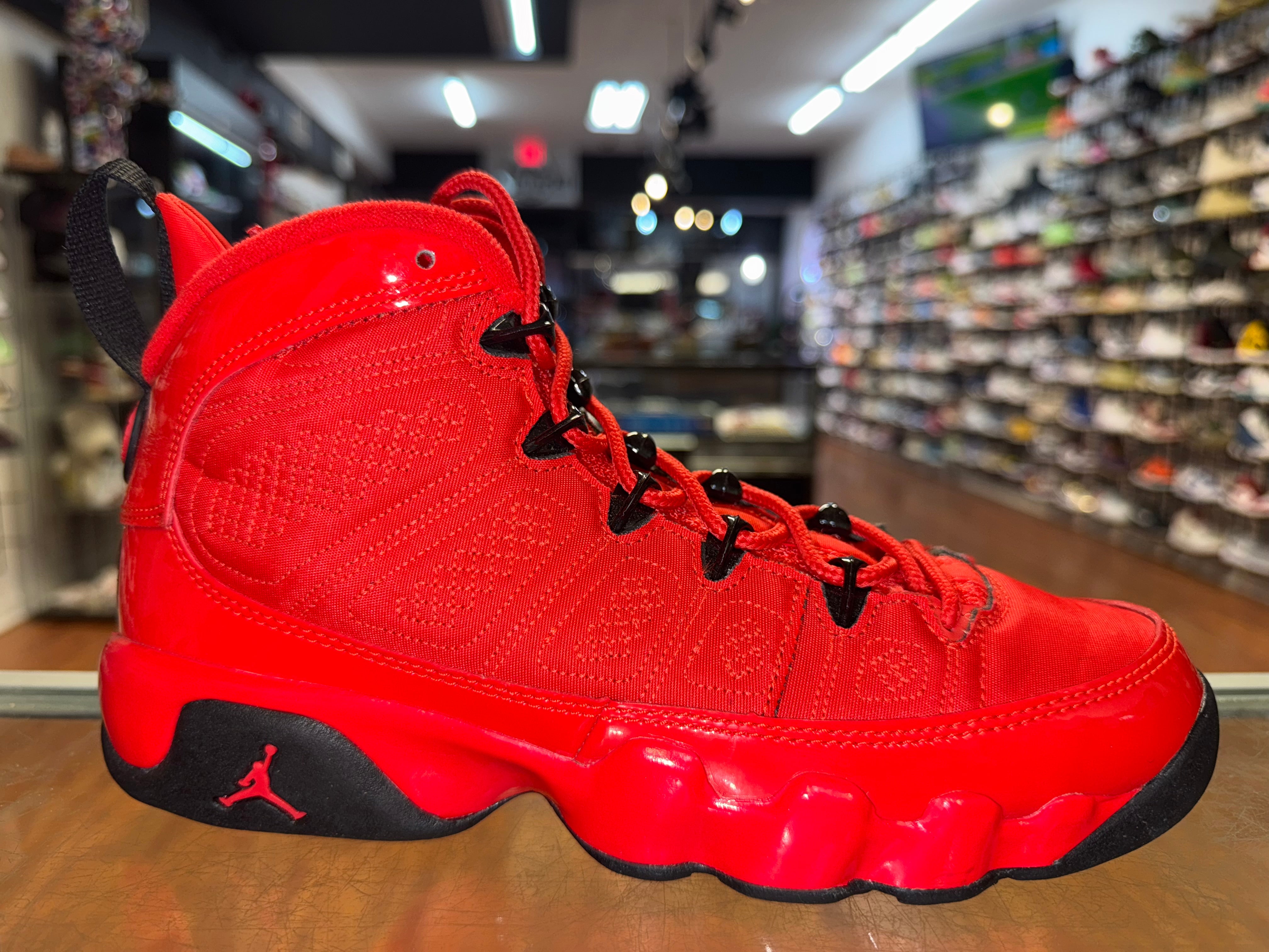 Size 5y Air Jordan 9 "Chile Red"