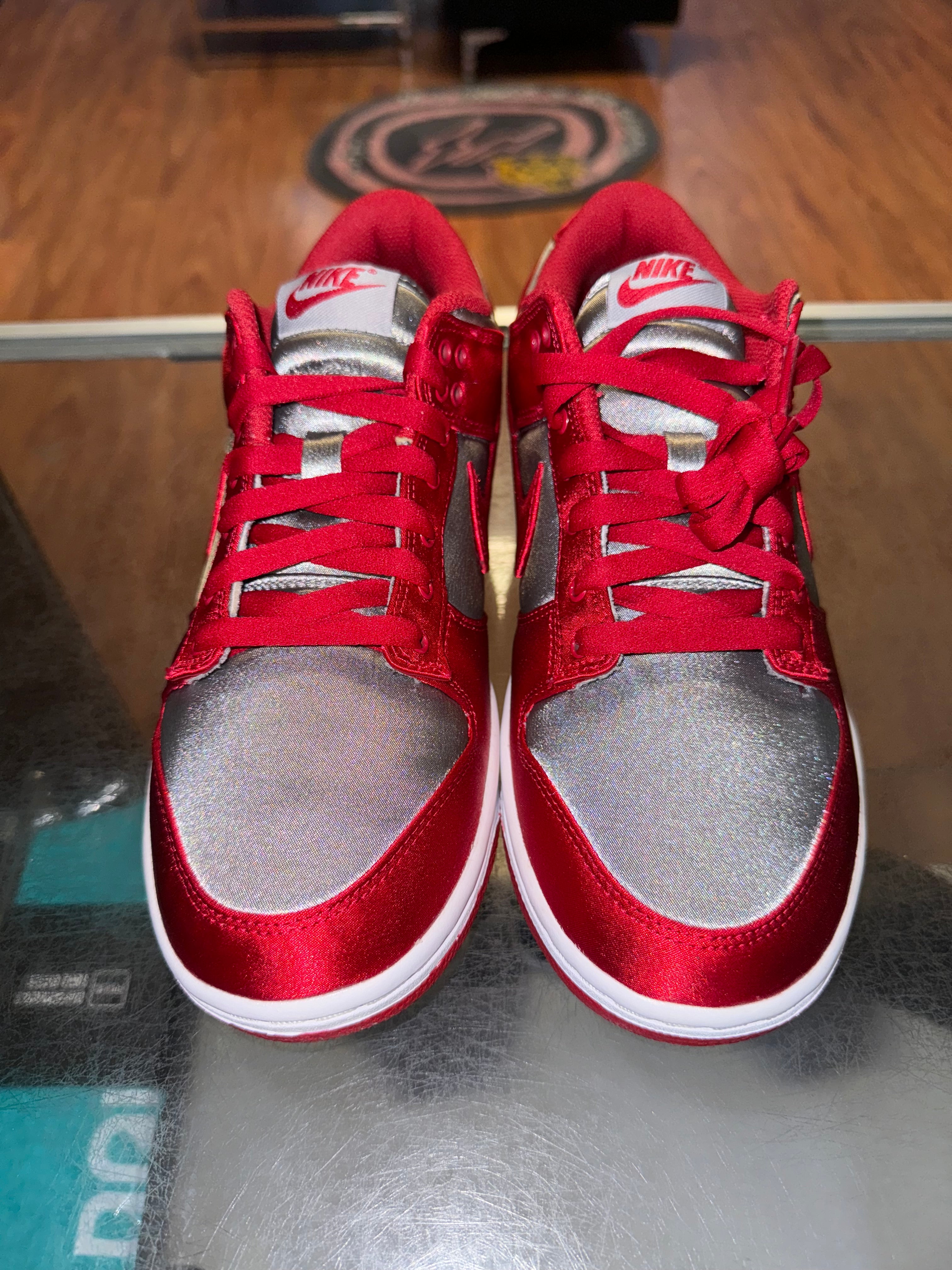 Size 7 (8.5W) Dunk Low “UNLV Satin” Brand New