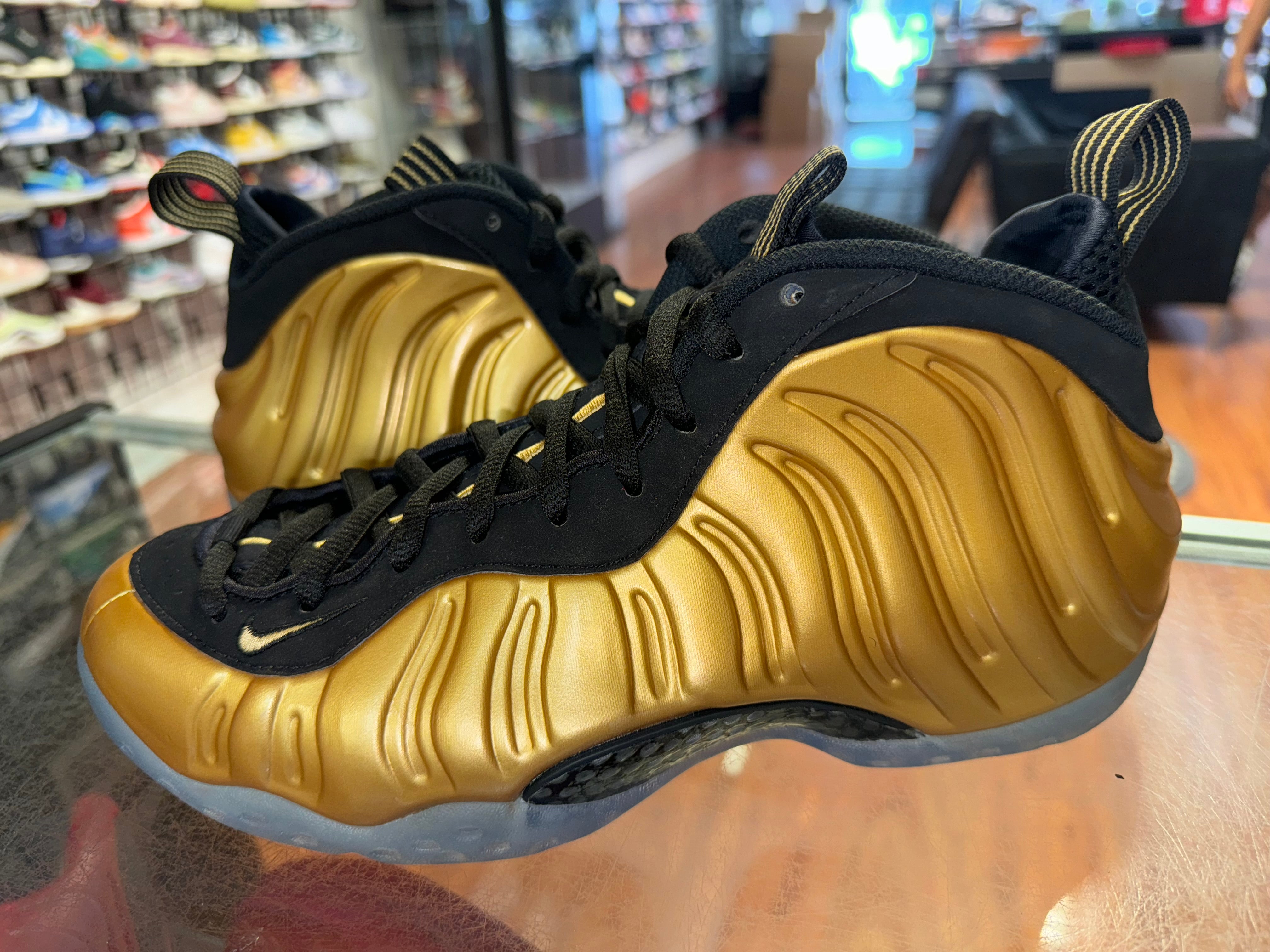 Size 8 Air Foamposite One “Metallic Gold”