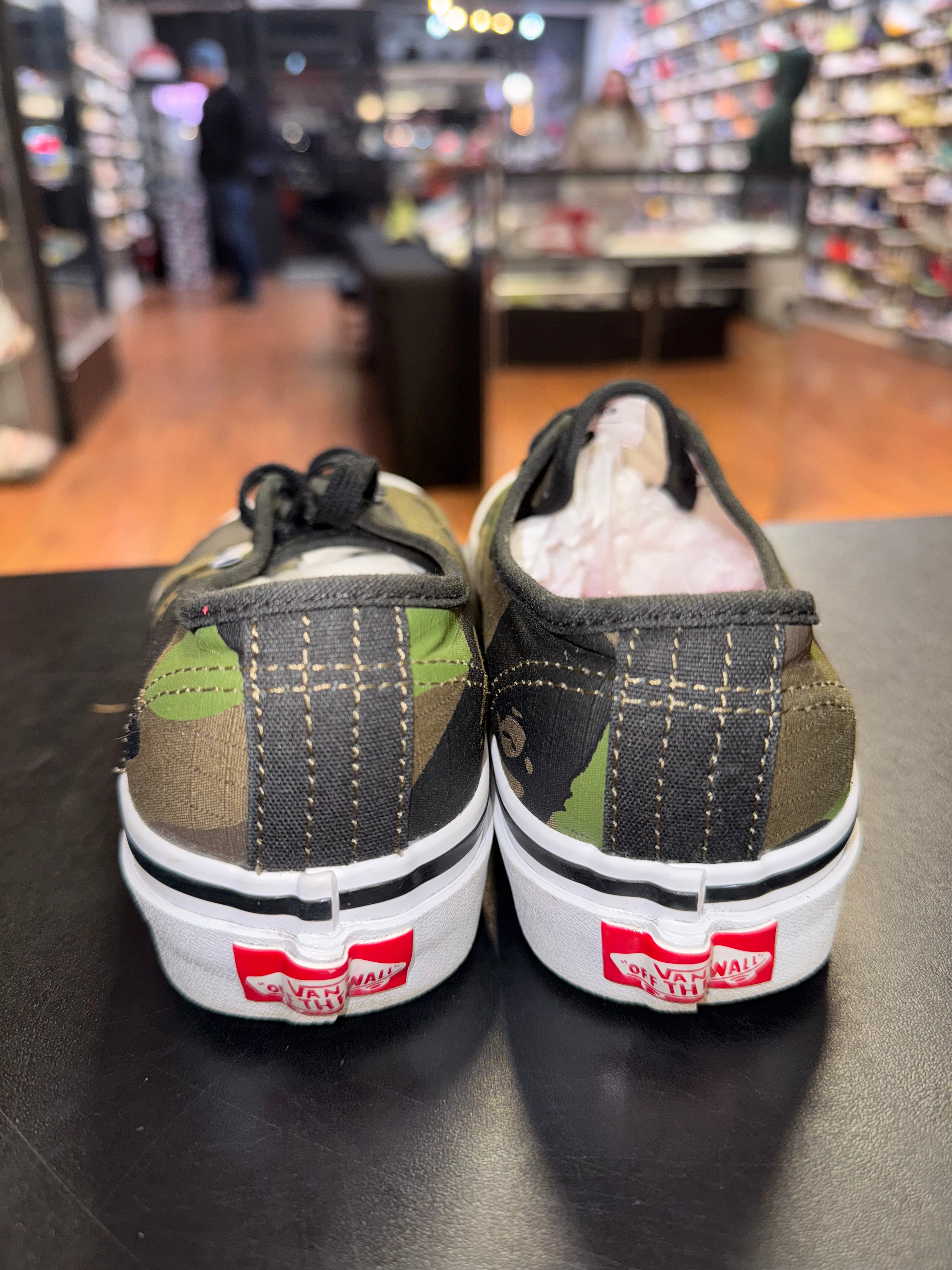 Size 4 Vans x Bape Authentic 44 DX “Camo”