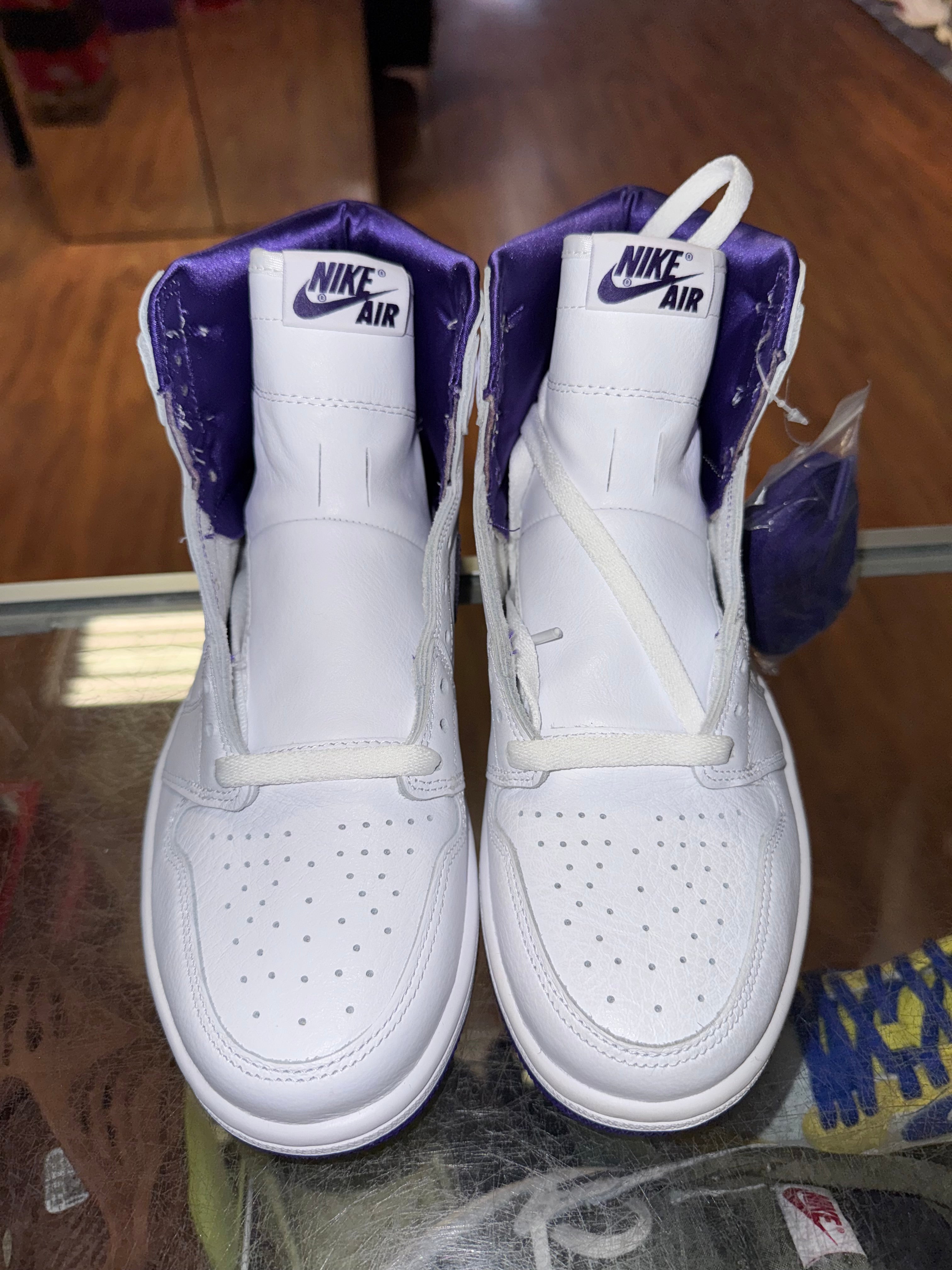 Size 9.5 (11W) Air Jordan 1 “Metallic Purple” Brand New