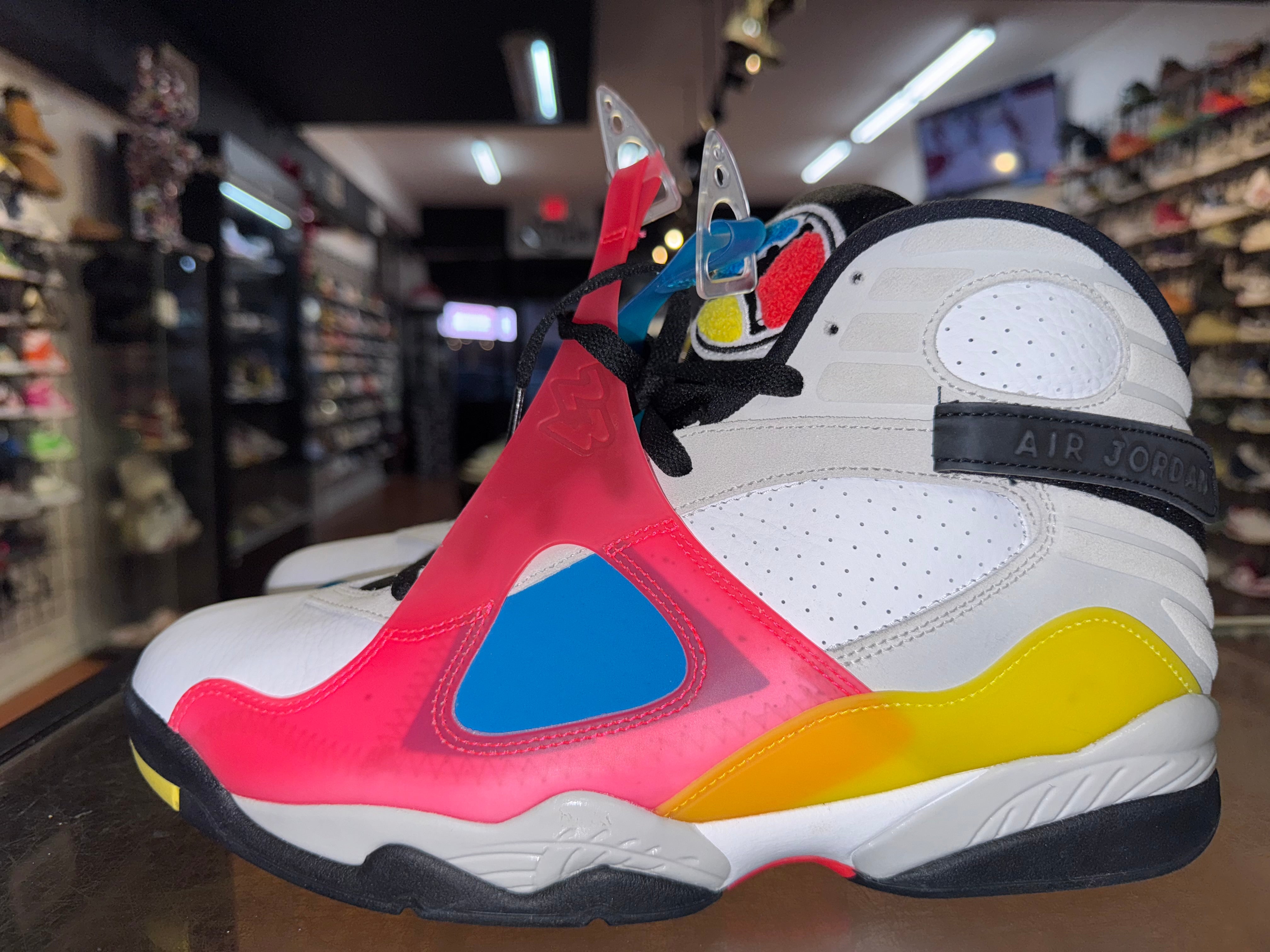 Size 11 Air Jordan 8 "White Multicolor"