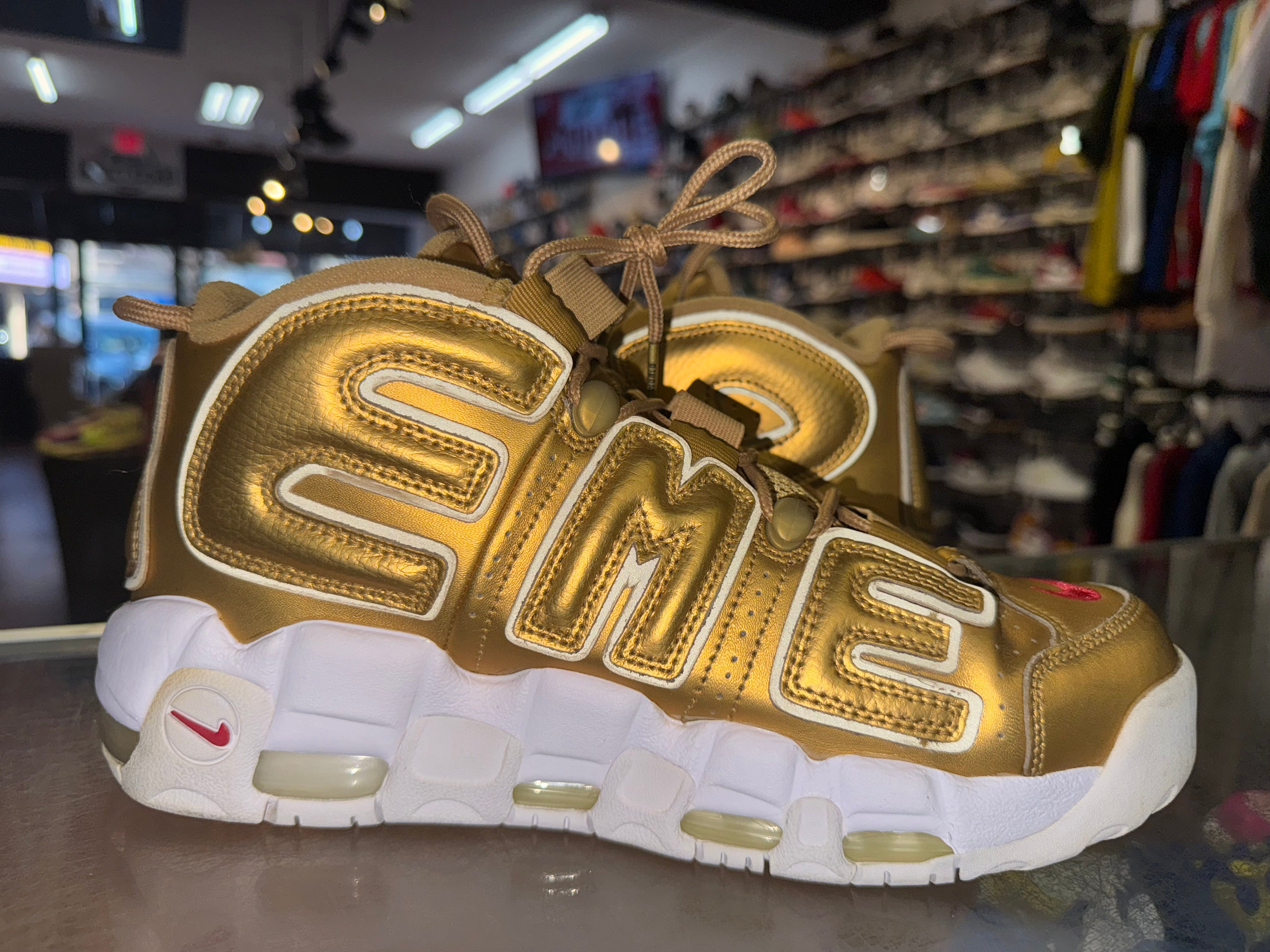 Size 9 Air More Uptempo Supreme Suptempo "Gold"