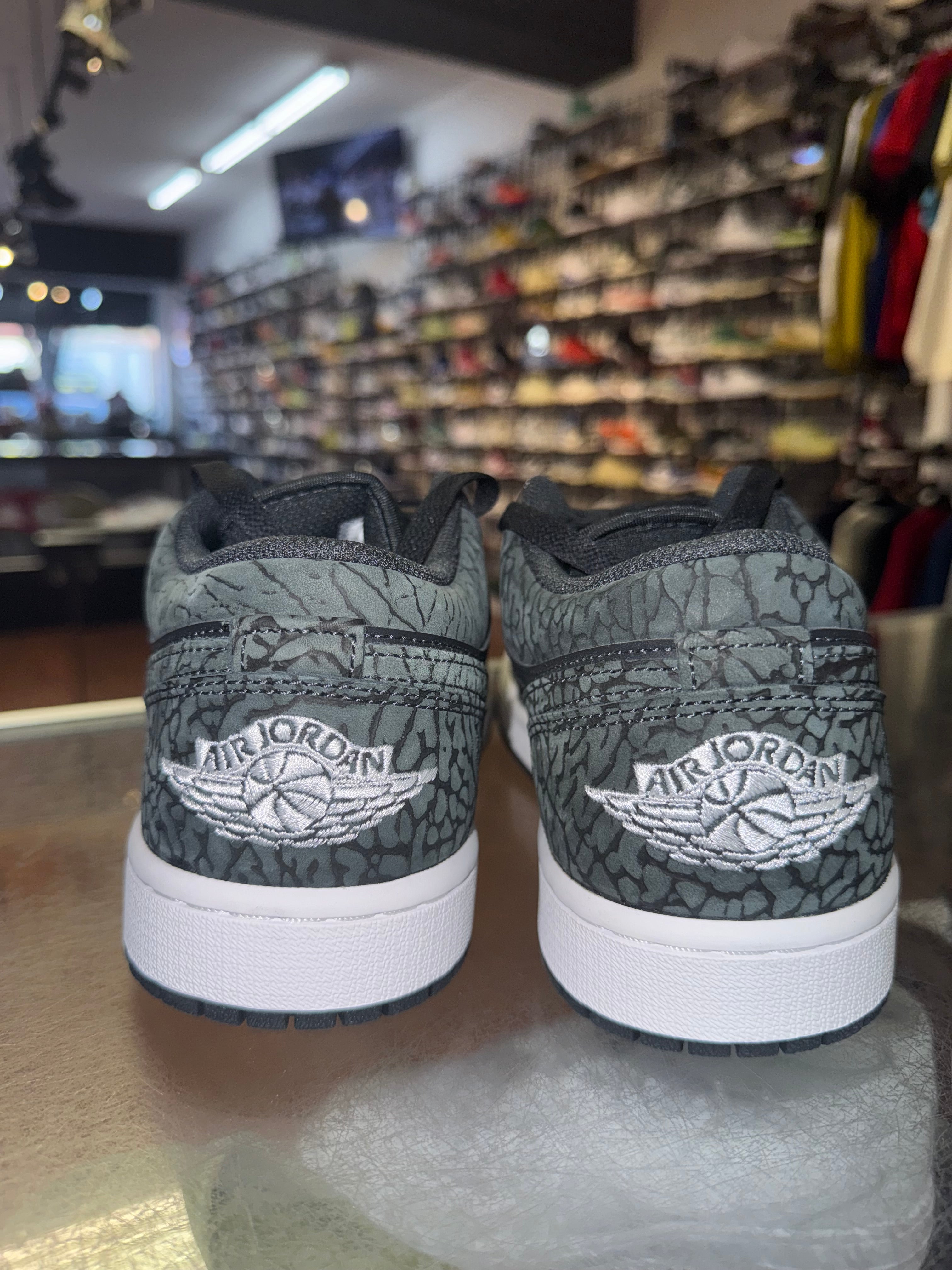 Size 10 Air Jordan 1 Low "Black Elephant" Brand New