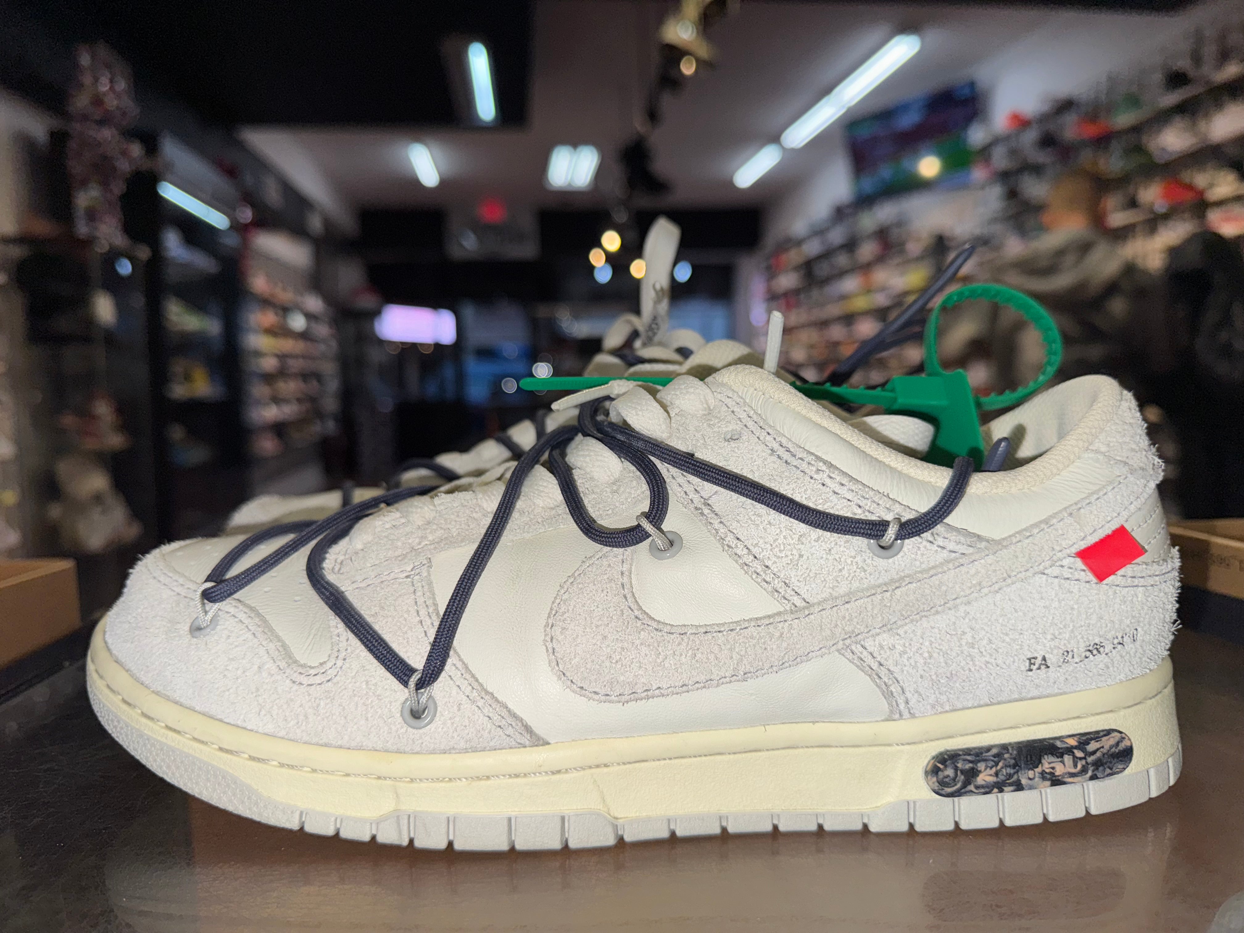 Size 9.5 Dunk Low Off White "Lot 20"