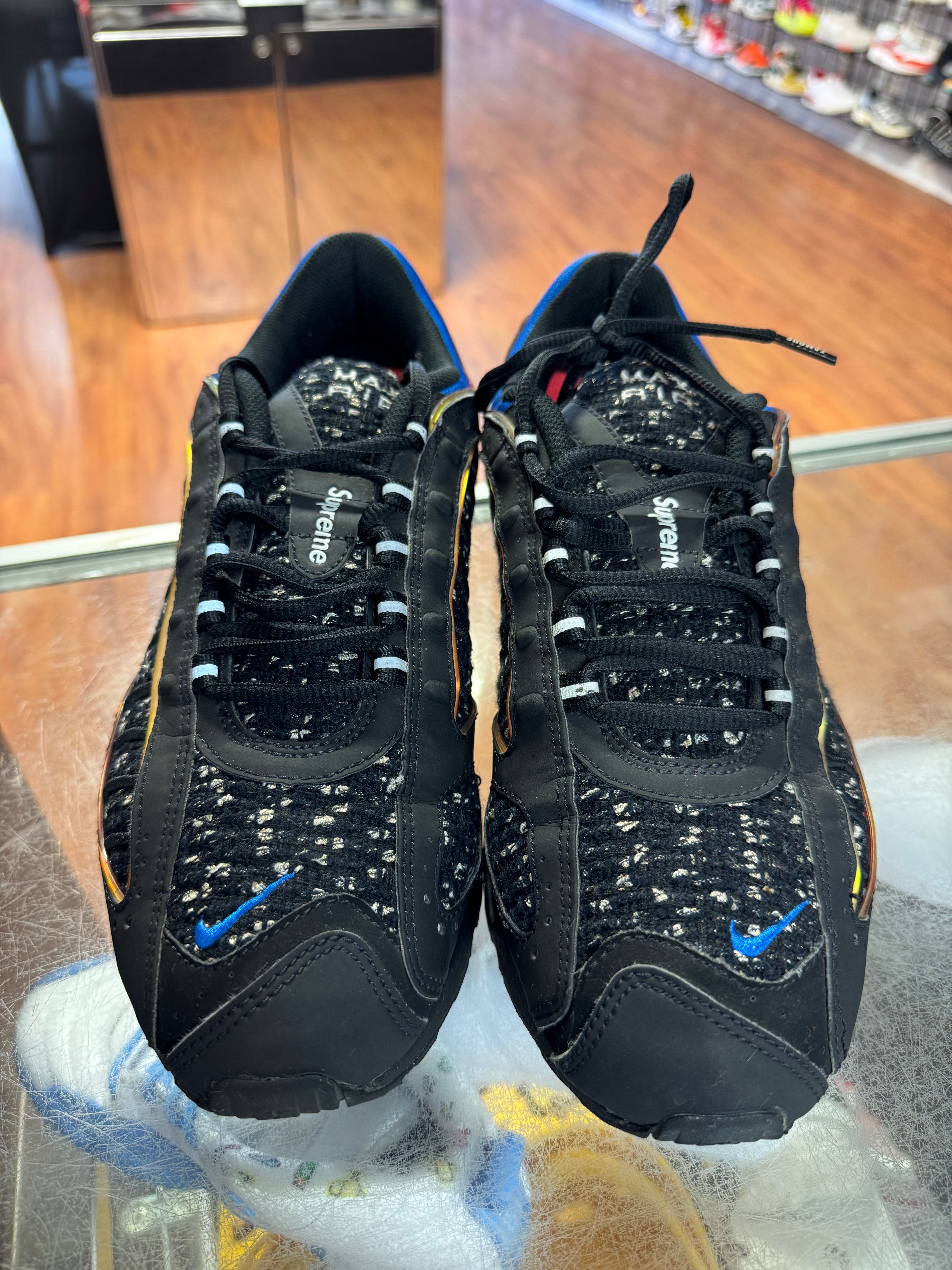 Size 11 Air Max Tailwind 4 Supreme "Black"